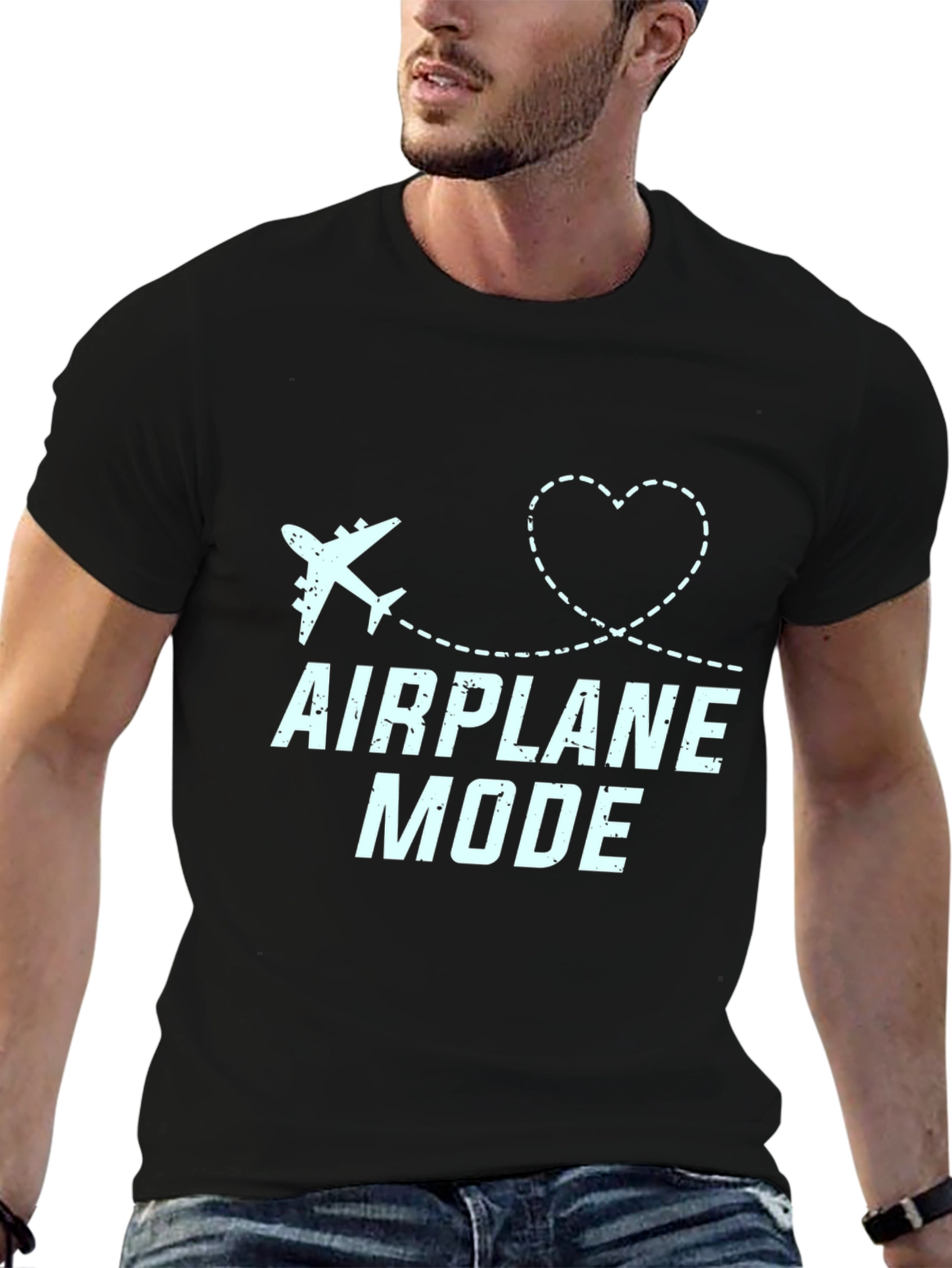 Airplane Mode Graphic Tee - Travel Lover Shirt