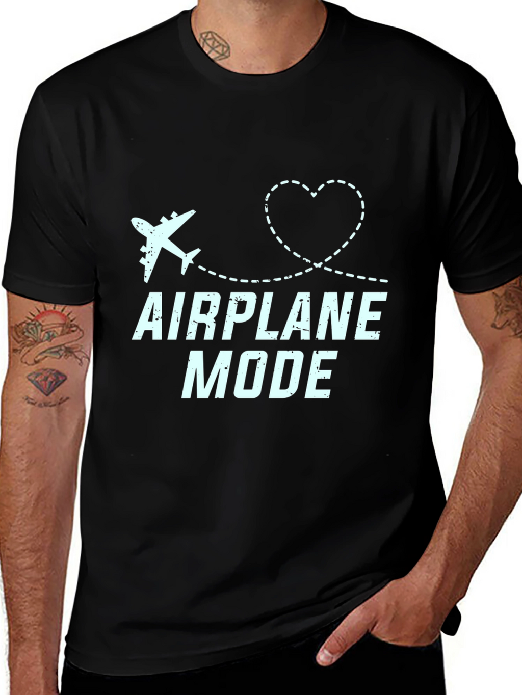 Airplane Mode Graphic Tee - Travel Lover Shirt