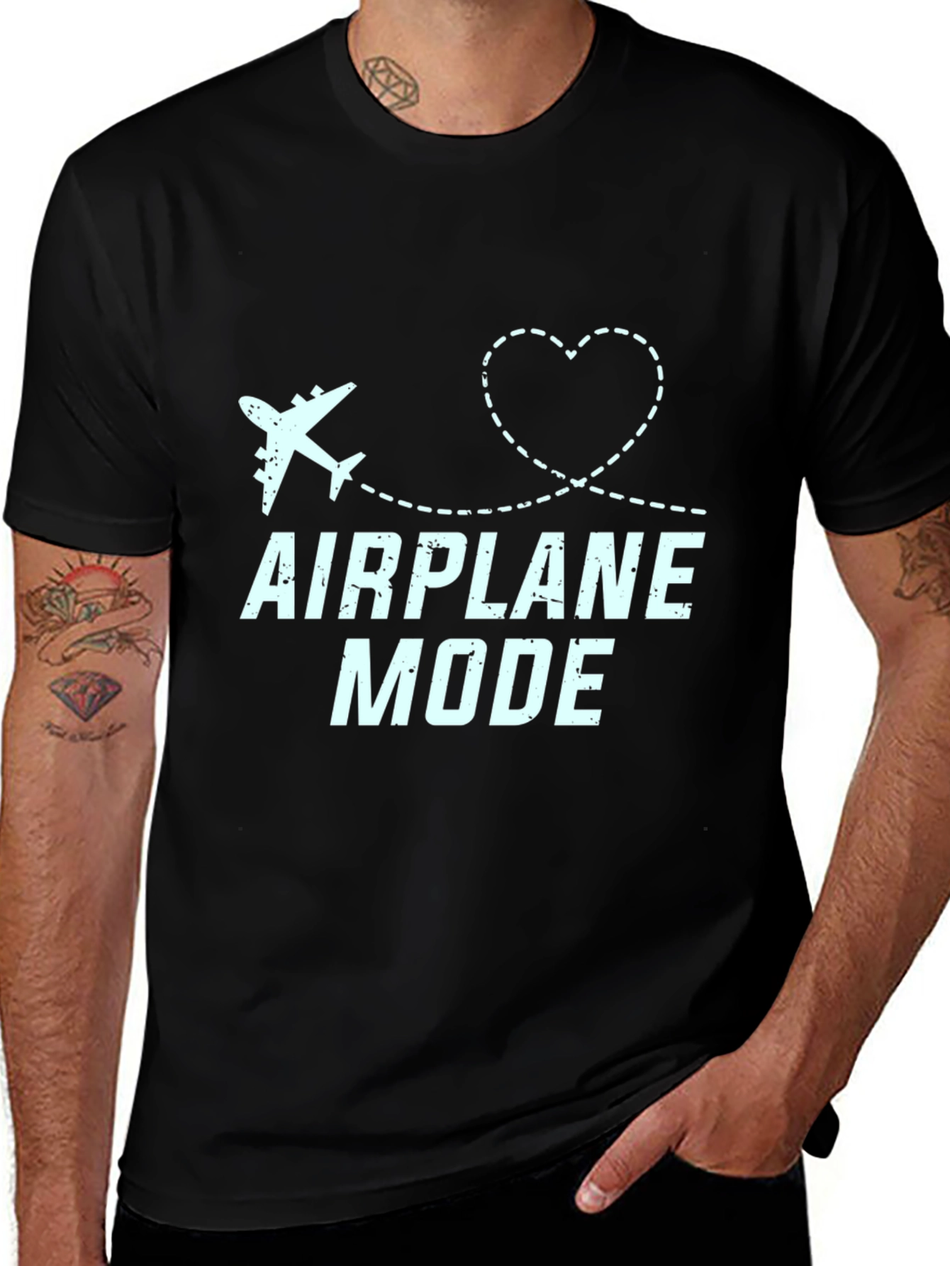 Airplane Mode Graphic Tee - Travel Lover Shirt