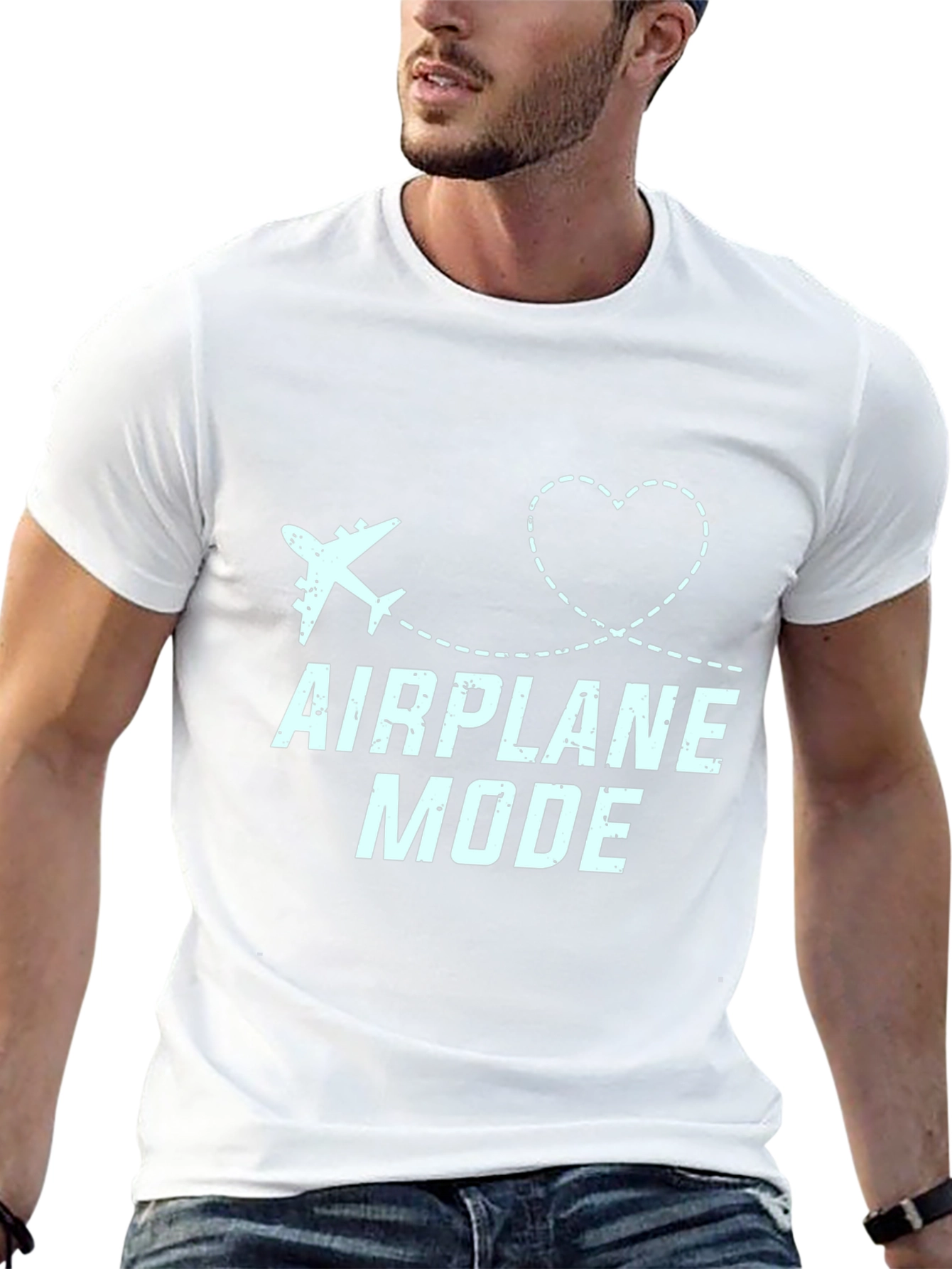 Airplane Mode Graphic Tee - Travel Lover Shirt