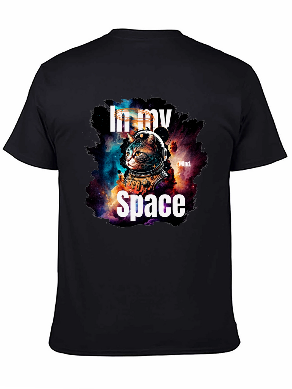 In My Space Cat Astronaut Graphic T-Shirt