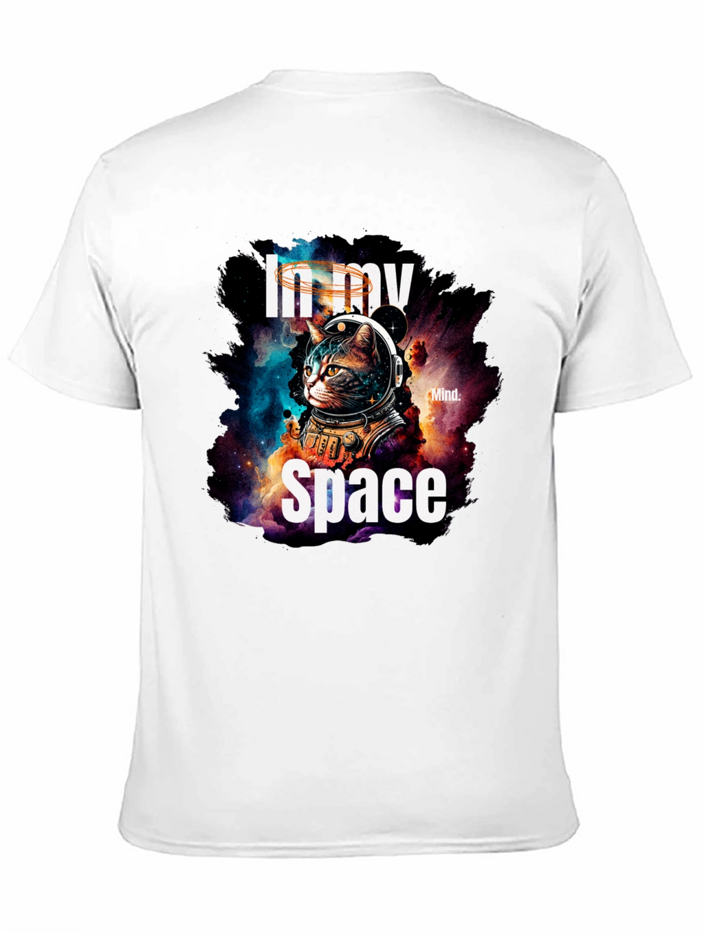 In My Space Cat Astronaut Graphic T-Shirt