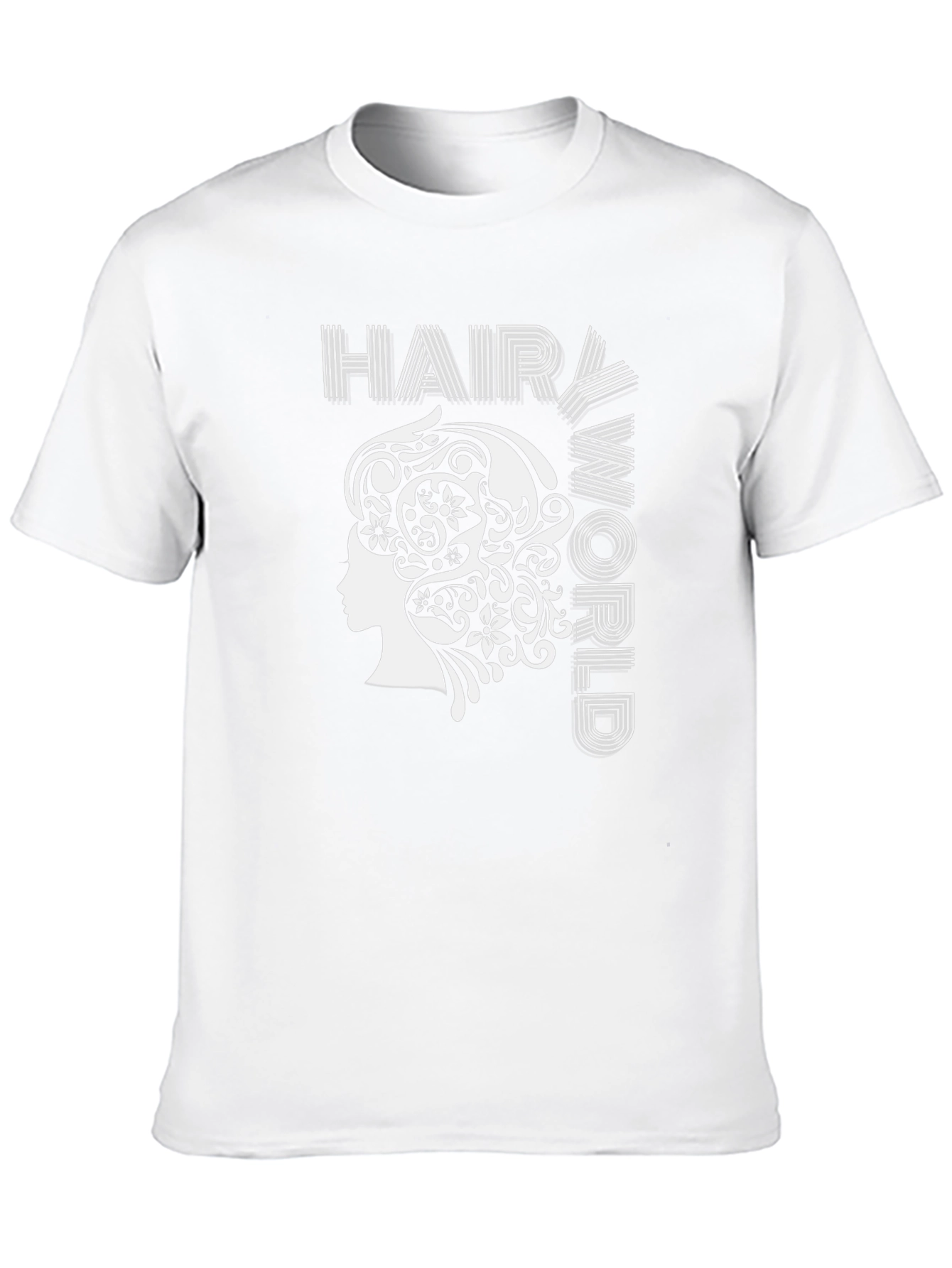 Hair World Graphic Tee - Unisex Black Cotton T-Shirt