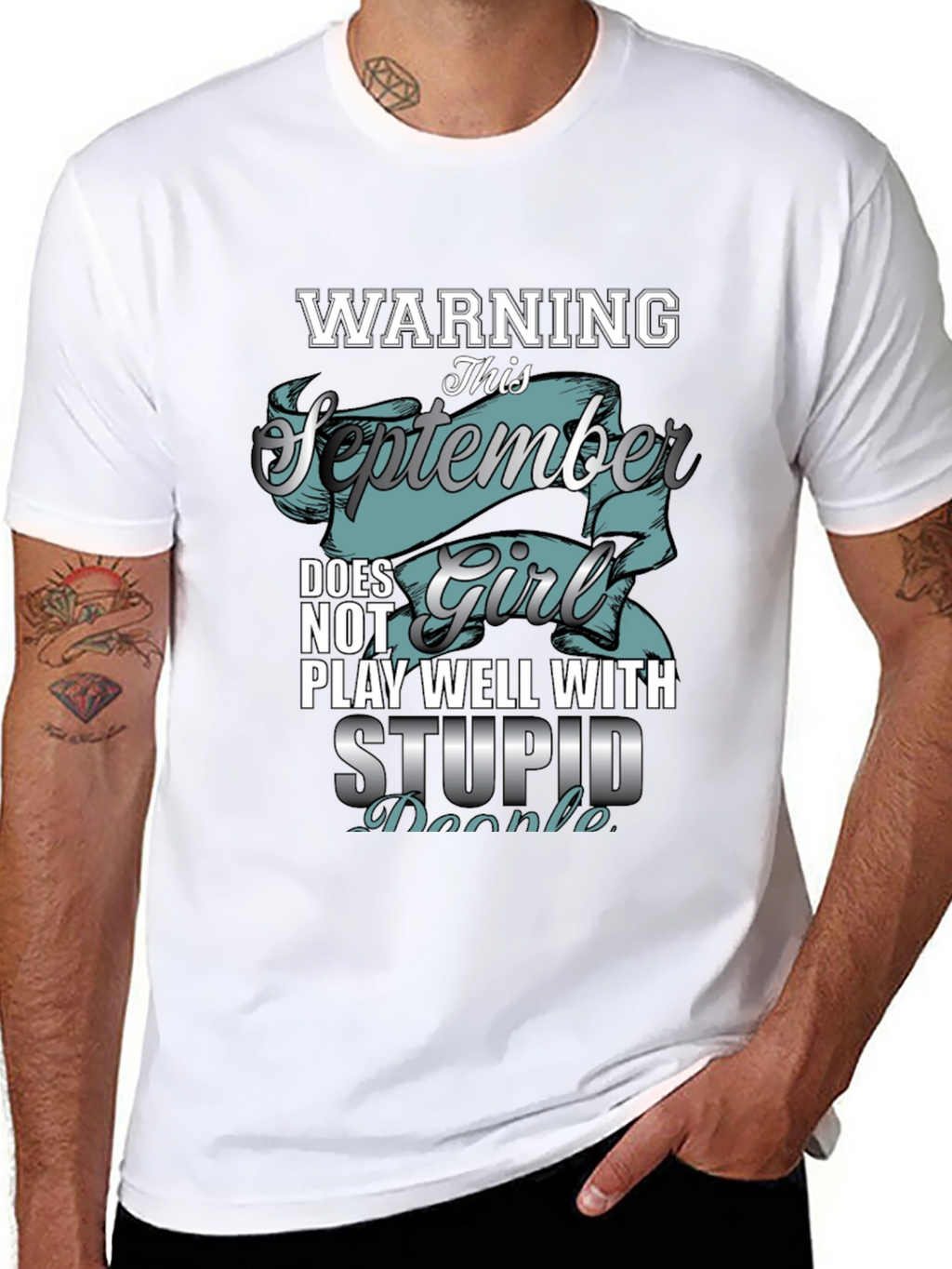 Warning September Girl T-Shirt