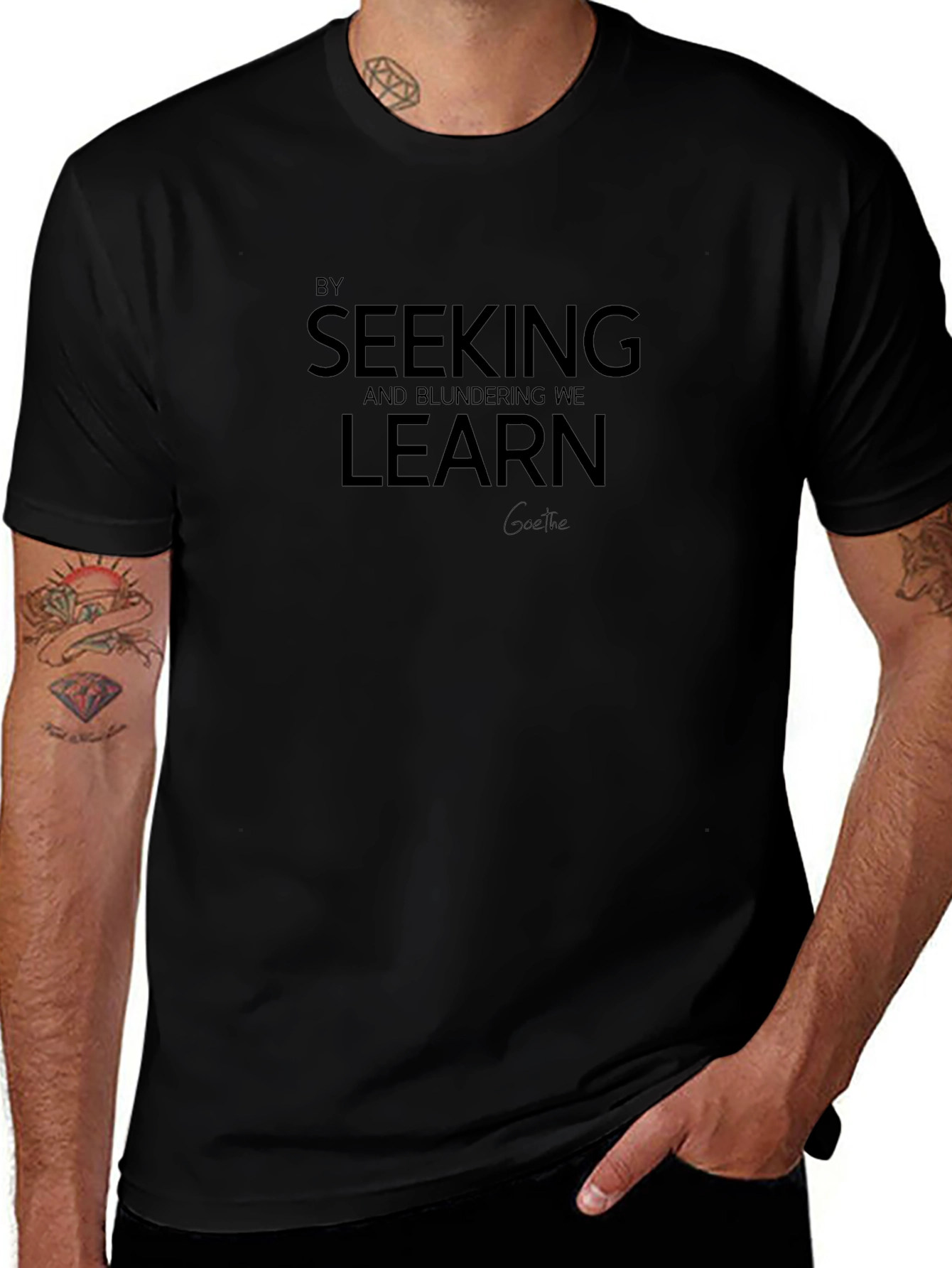 Seeking and Blundering We Learn T-Shirt