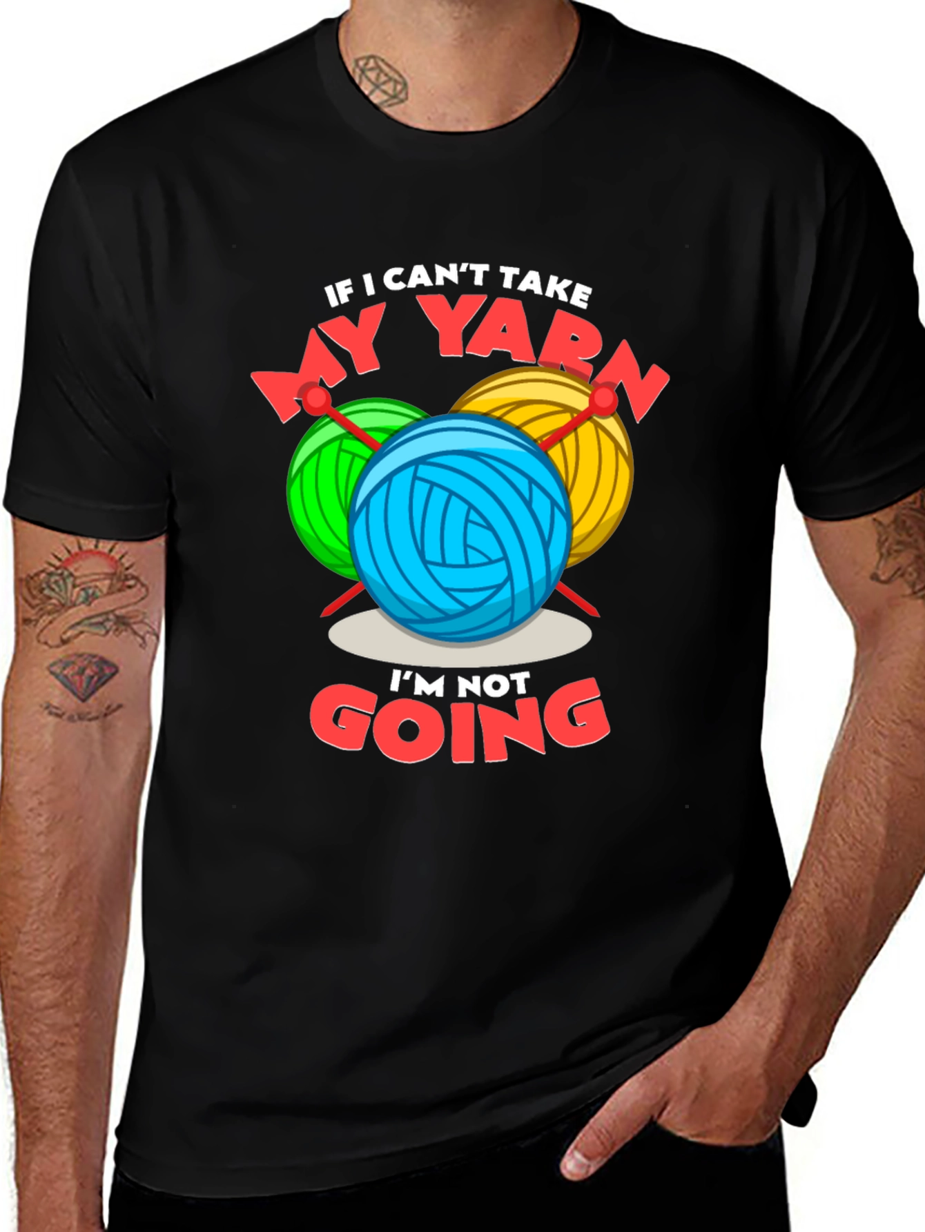 Funny Yarn Lover T-Shirt - Knitting & Crochet Gift Tee