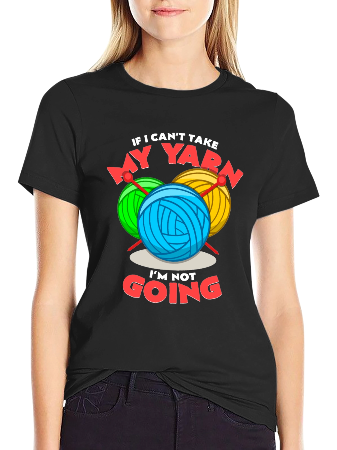 Funny Yarn Lover T-Shirt - Knitting & Crochet Gift Tee