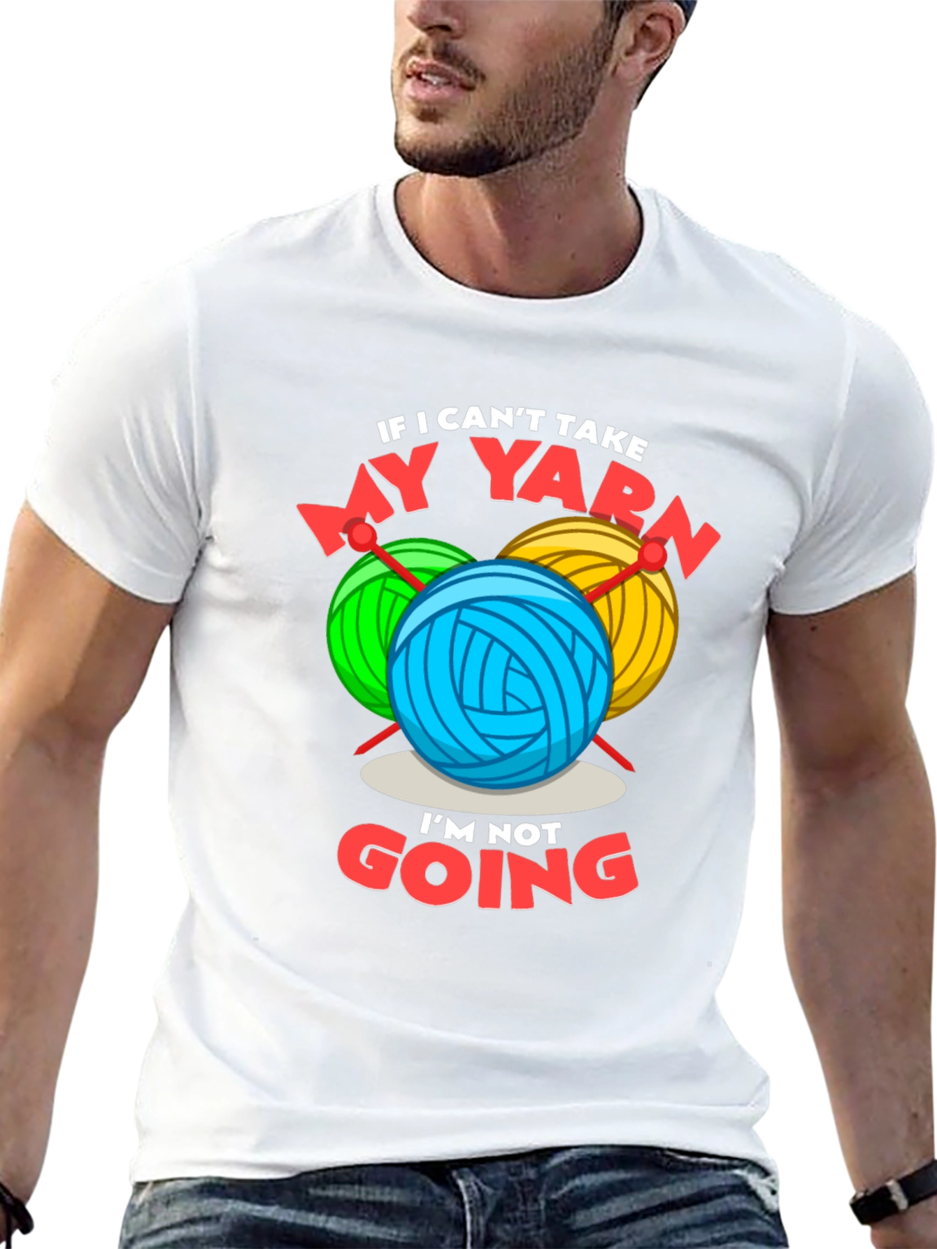 Funny Yarn Lover T-Shirt - Knitting & Crochet Gift Tee