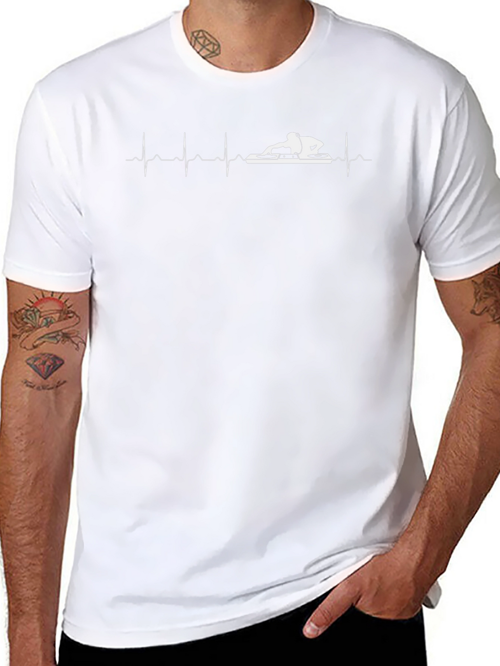 DJ Heartbeat T-Shirt - Music Lover Tee