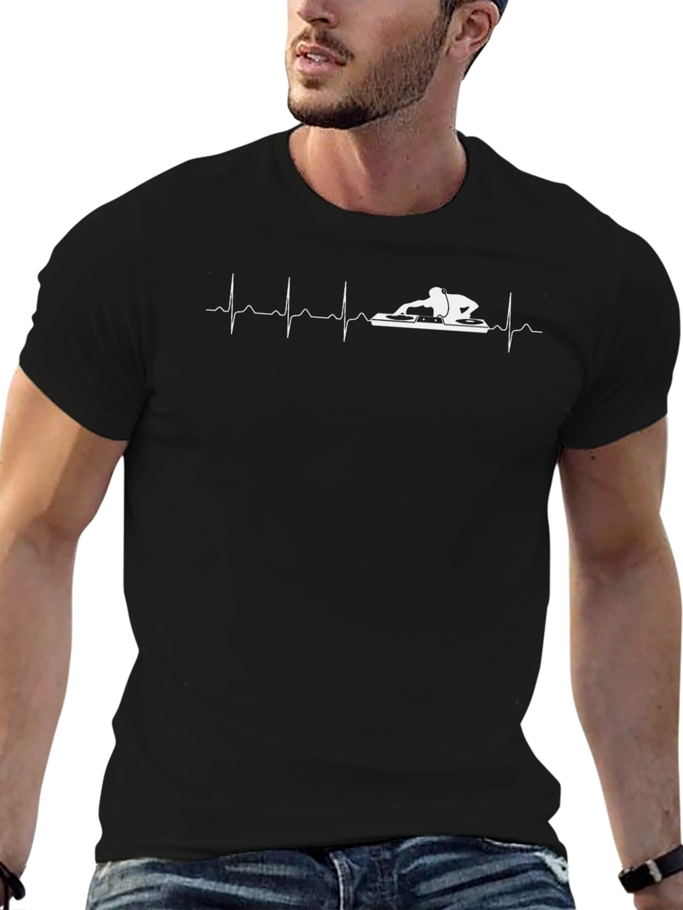 DJ Heartbeat T-Shirt - Music Lover Tee