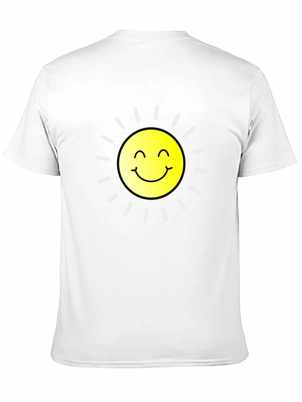 Smiling Sun Graphic Black T-Shirt