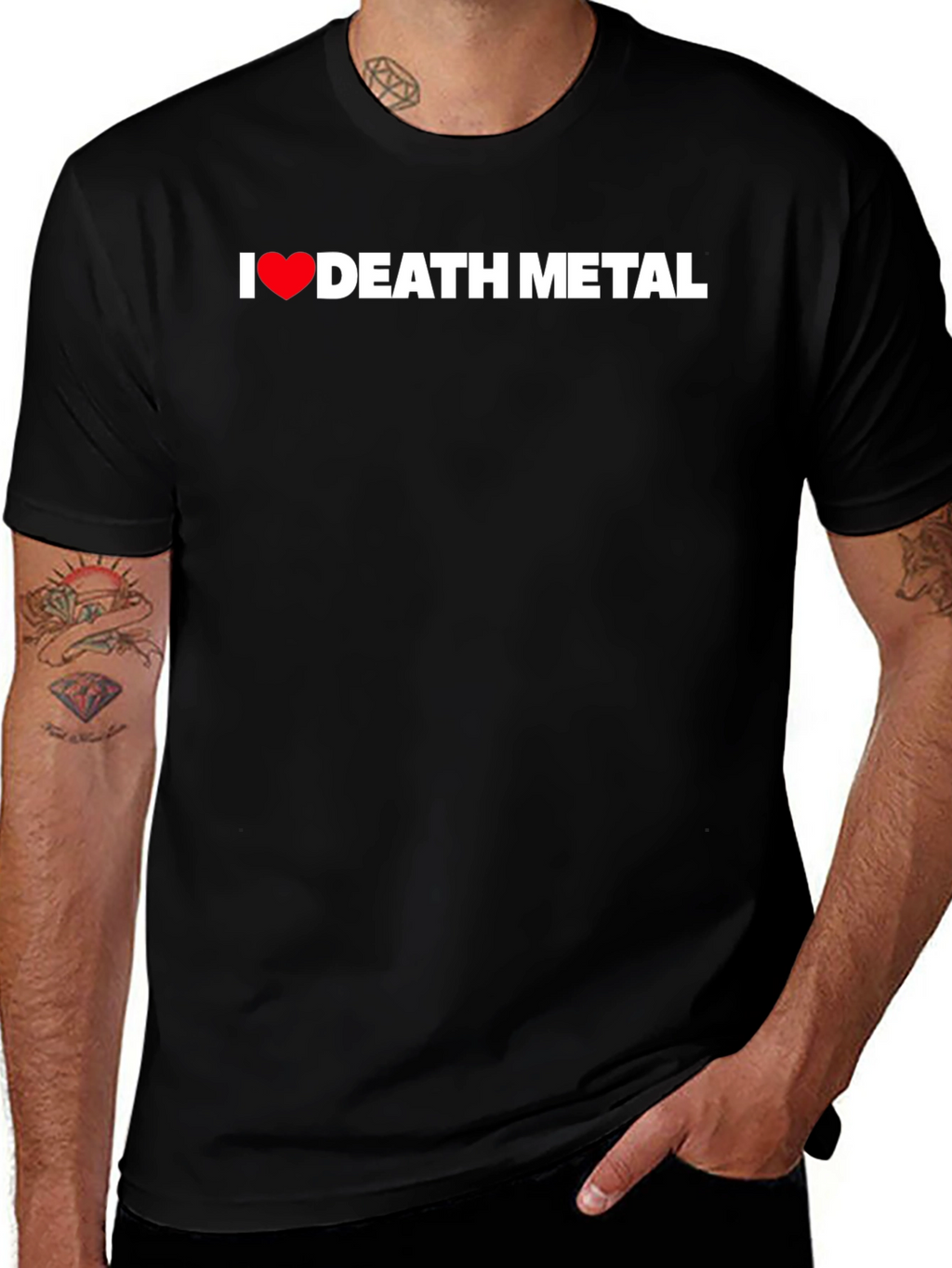 I Heart Death Metal Black T-Shirt