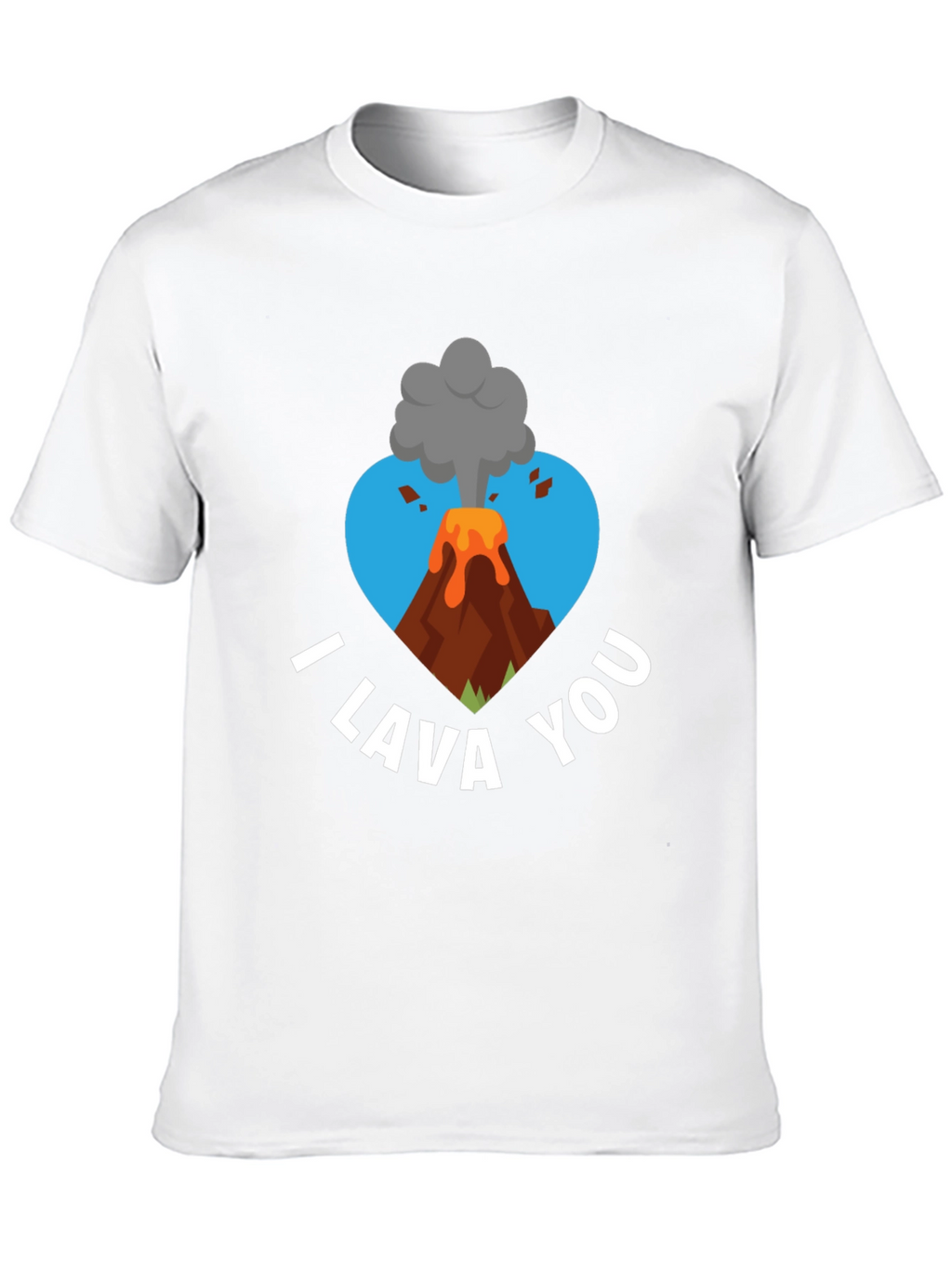I Lava You Graphic Tee - Volcano Heart Design