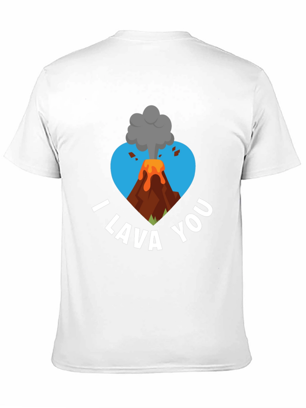 I Lava You Graphic Tee - Volcano Heart Design