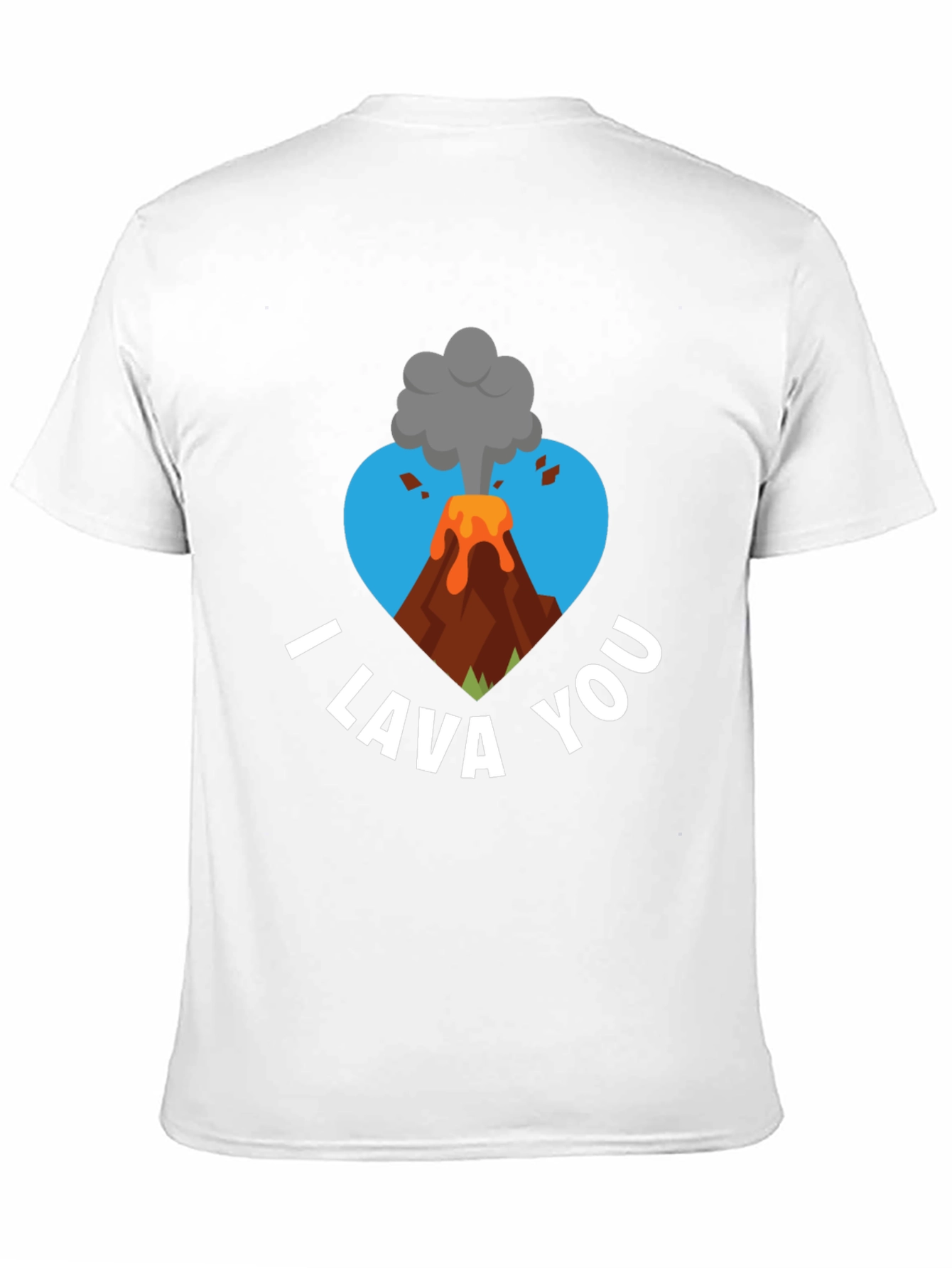 I Lava You Graphic Tee - Volcano Heart Design