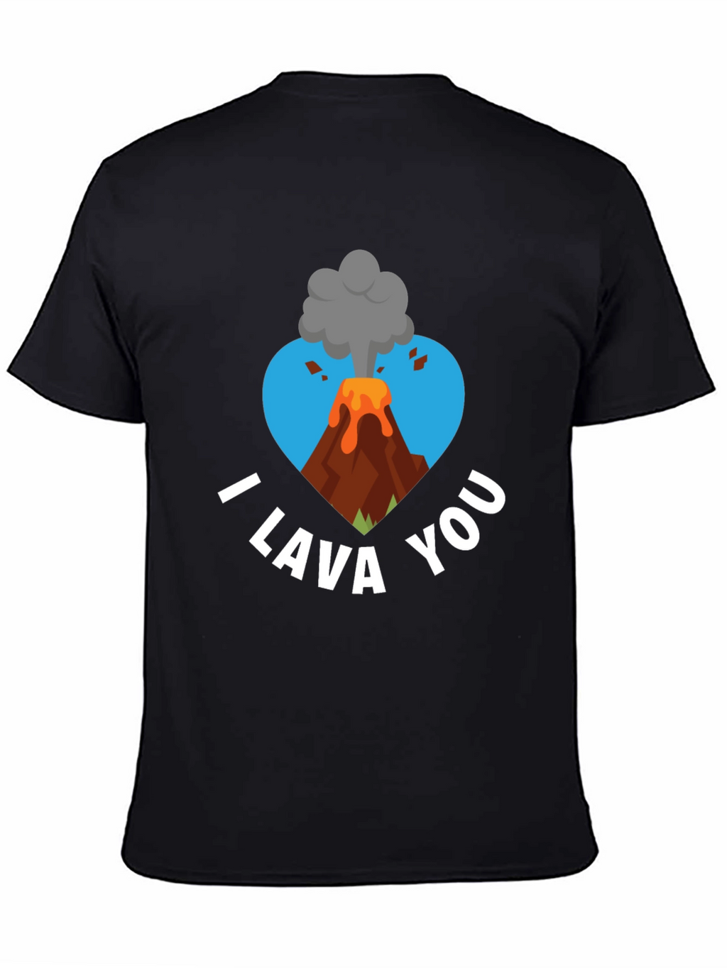 I Lava You Graphic Tee - Volcano Heart Design