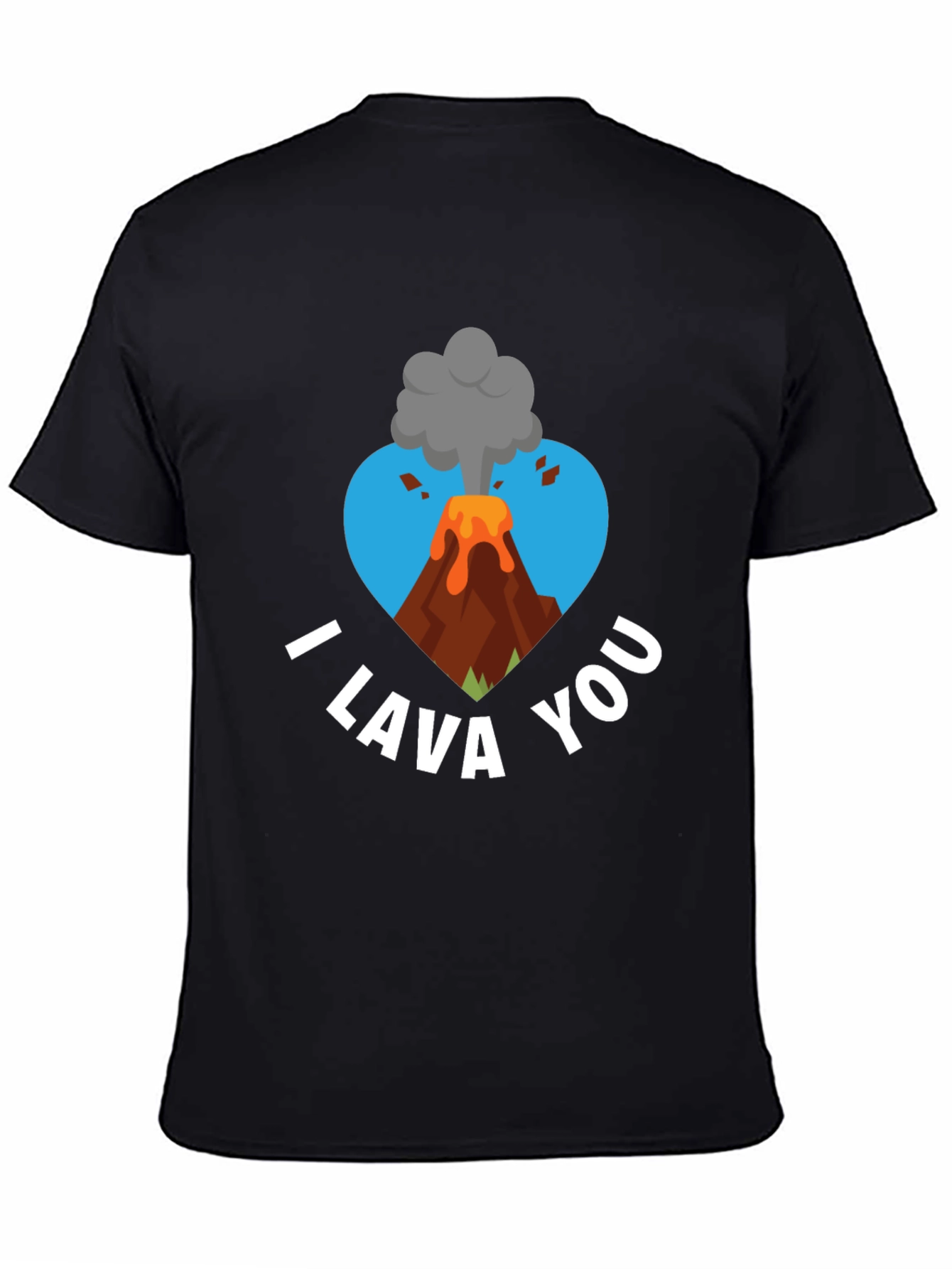 I Lava You Graphic Tee - Volcano Heart Design