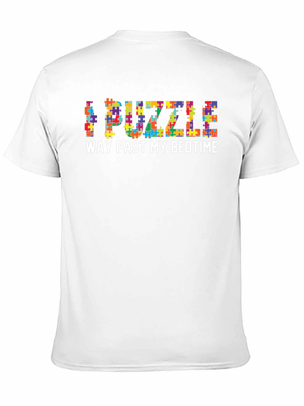 I Puzzle Way Past My Bedtime Black T-Shirt