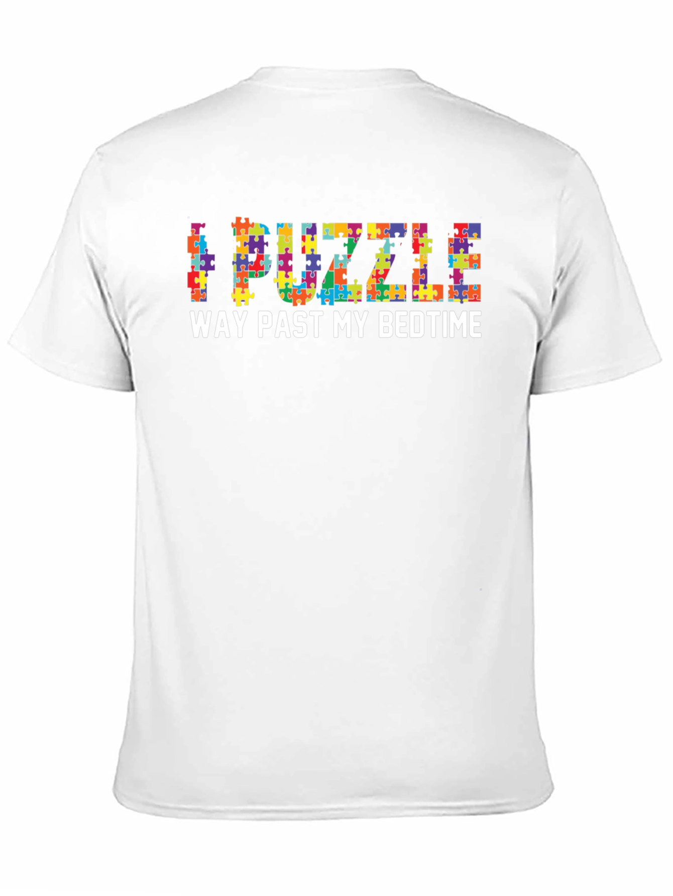I Puzzle Way Past My Bedtime Black T-Shirt