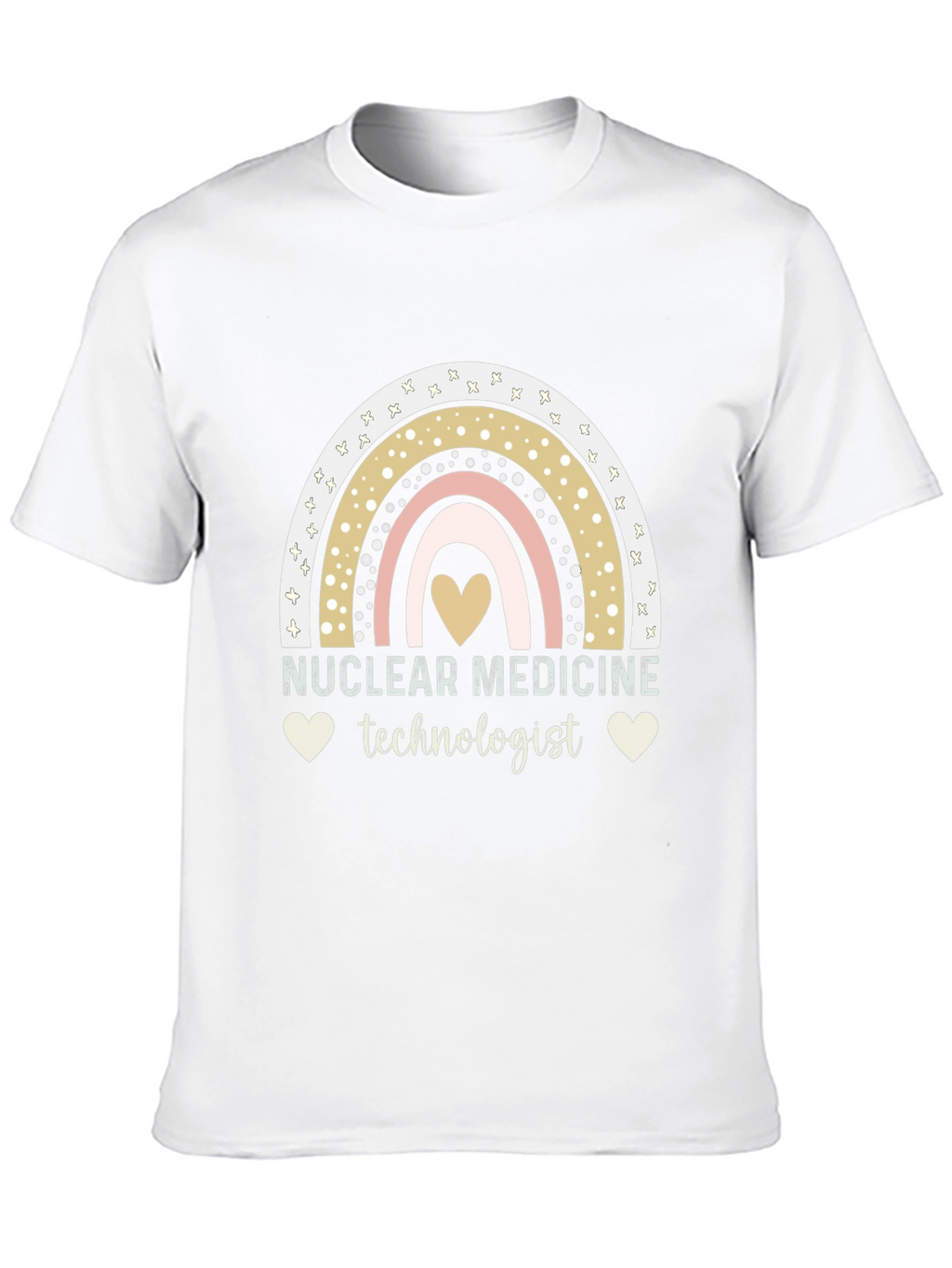 Nuclear Medicine Technologist Rainbow Heart T-Shirt