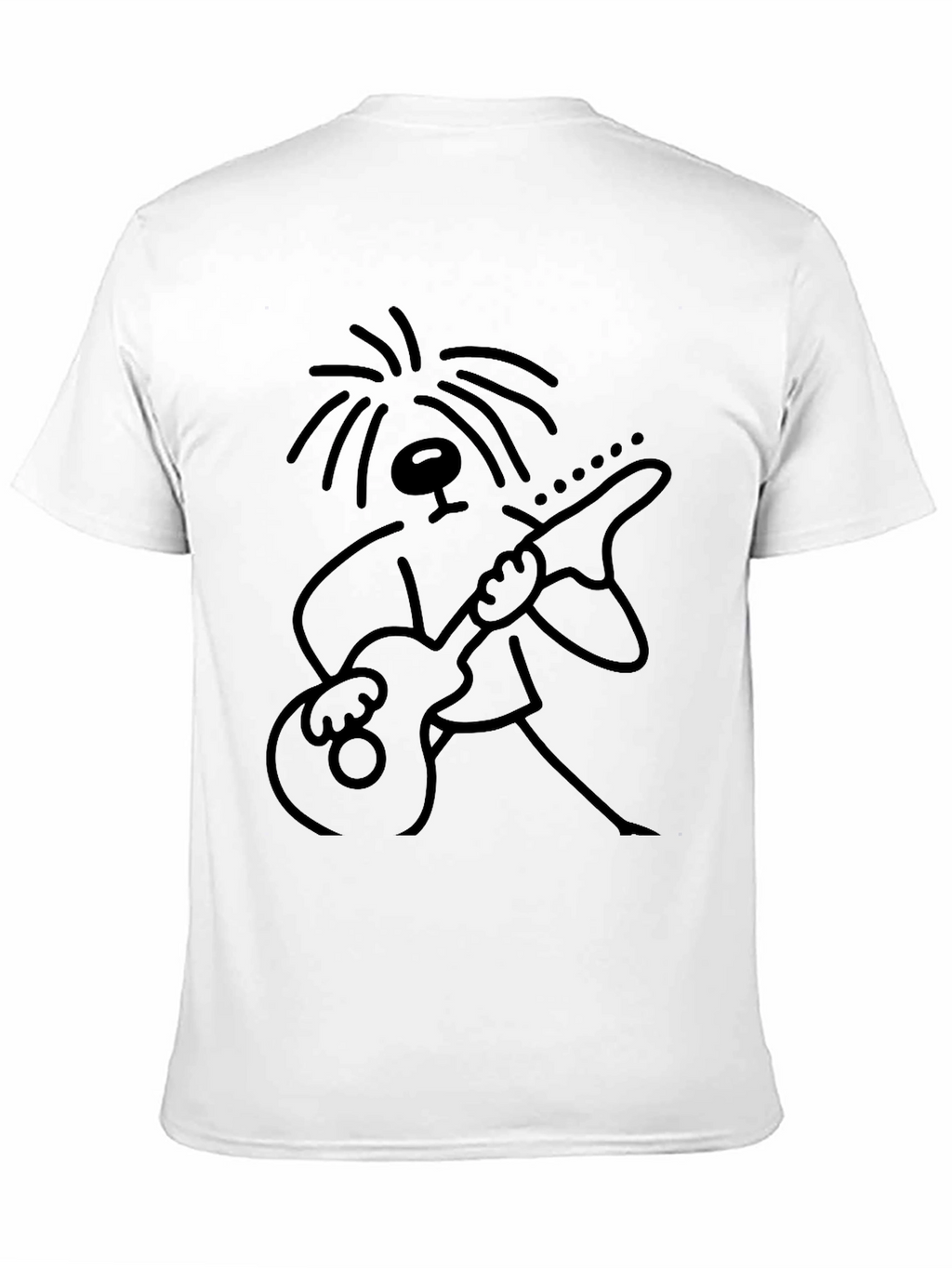 Guitar Player Graphic Tee - Black
