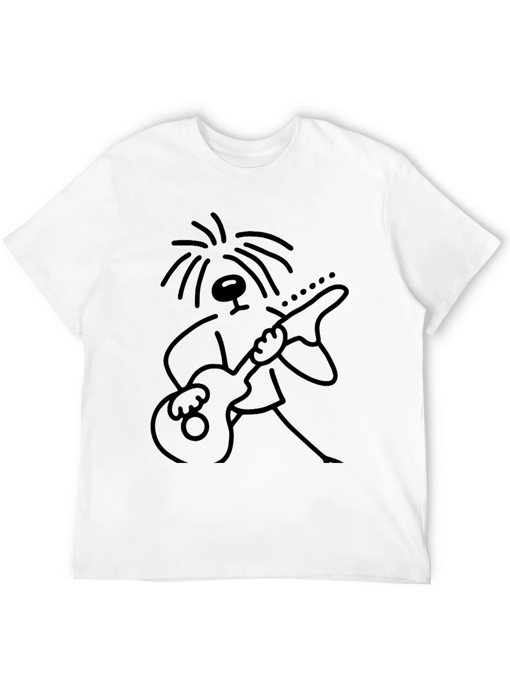 Guitar Player Graphic Tee - Black