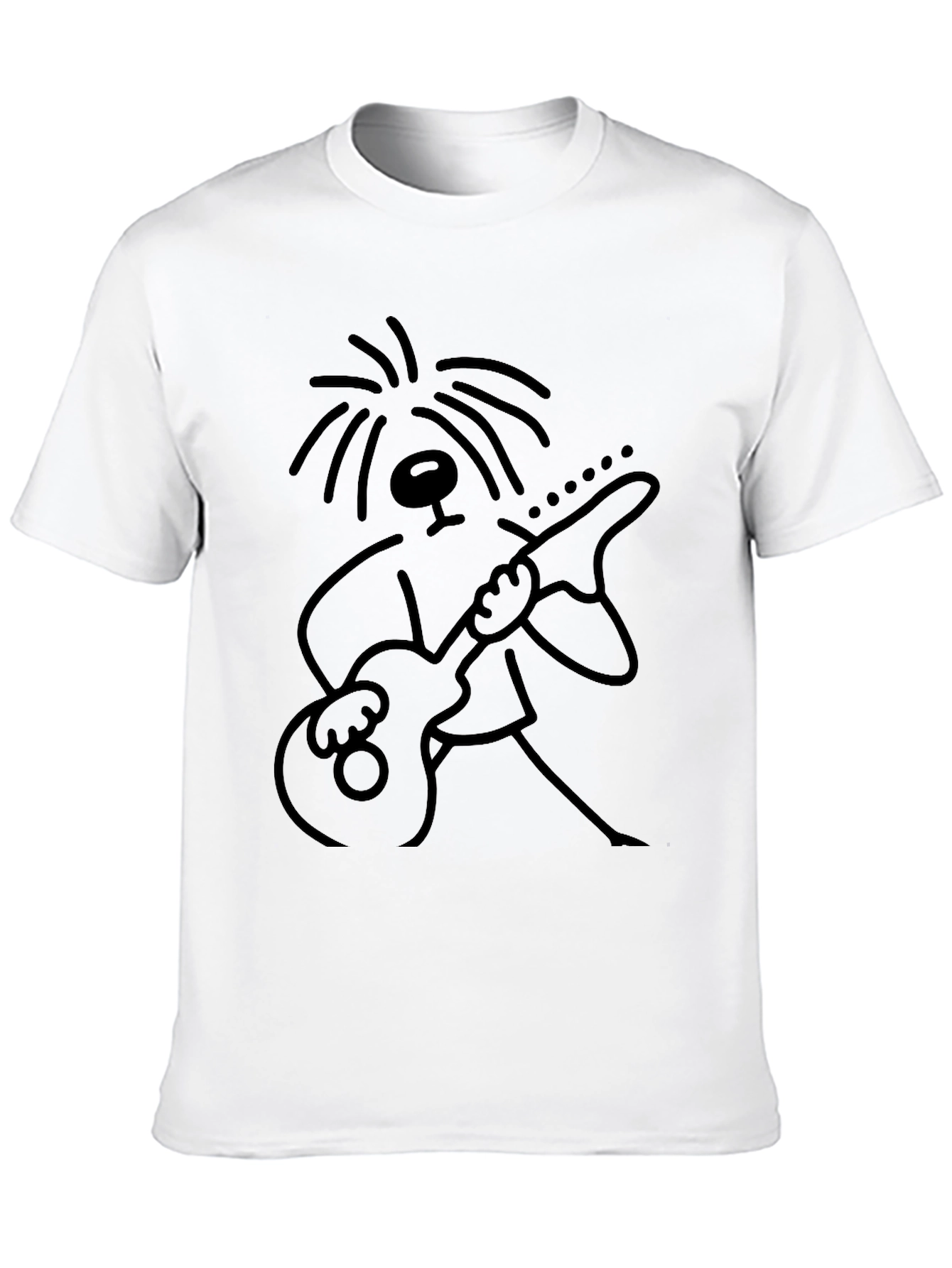 Guitar Player Graphic Tee - Black