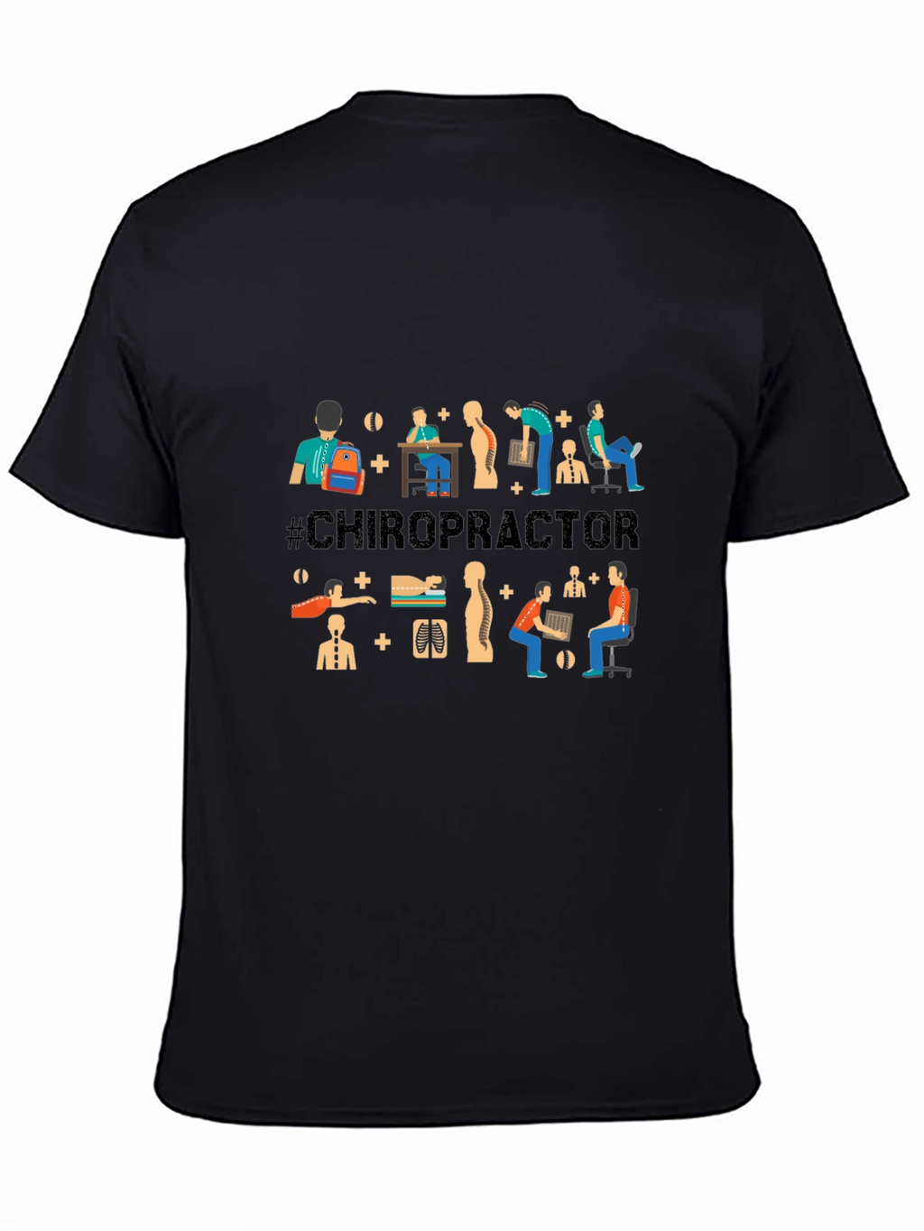 Chiropractor Graphic T-Shirt - Black