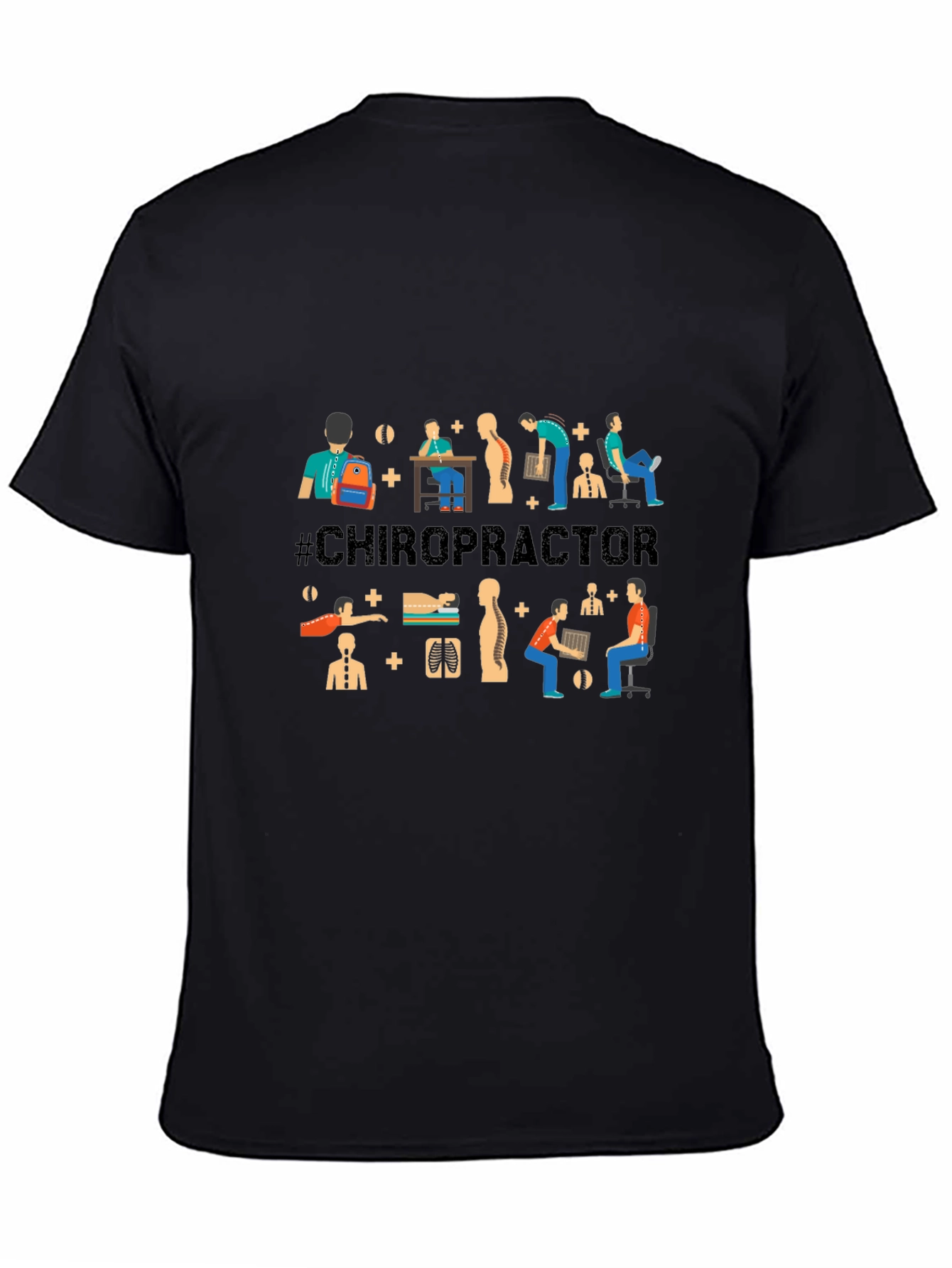 Chiropractor Graphic T-Shirt - Black