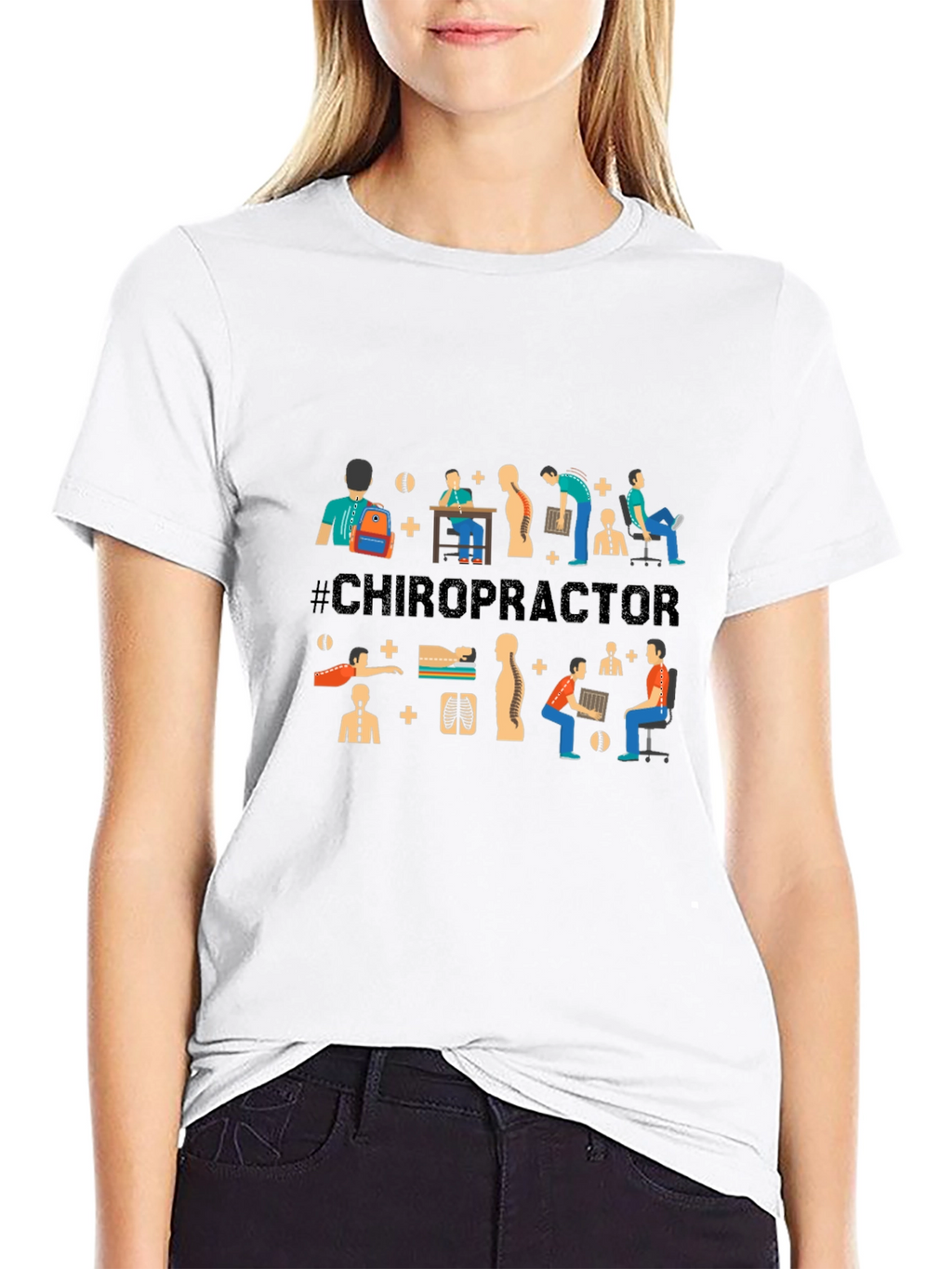 Chiropractor Graphic T-Shirt - Black