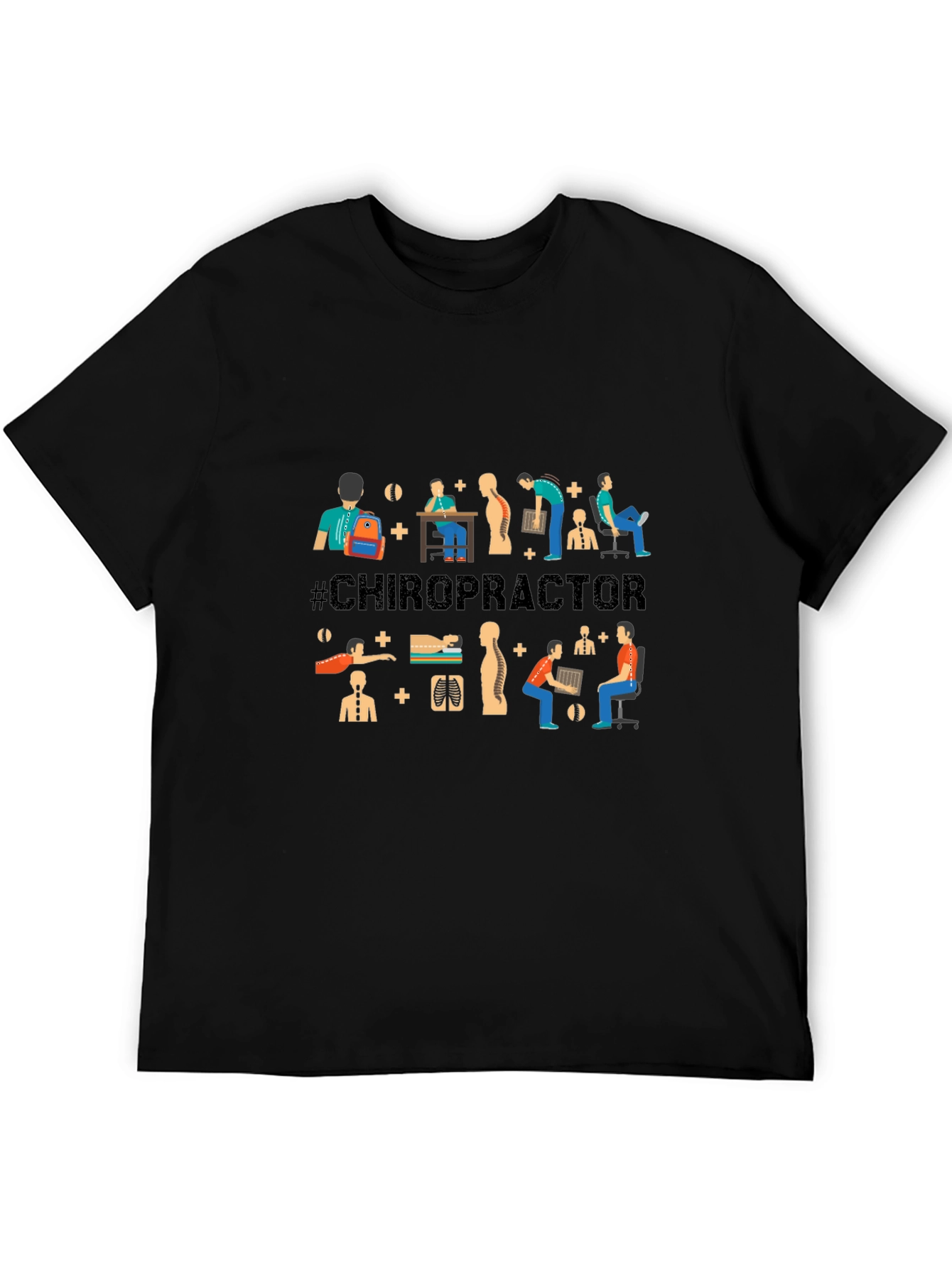 Chiropractor Graphic T-Shirt - Black