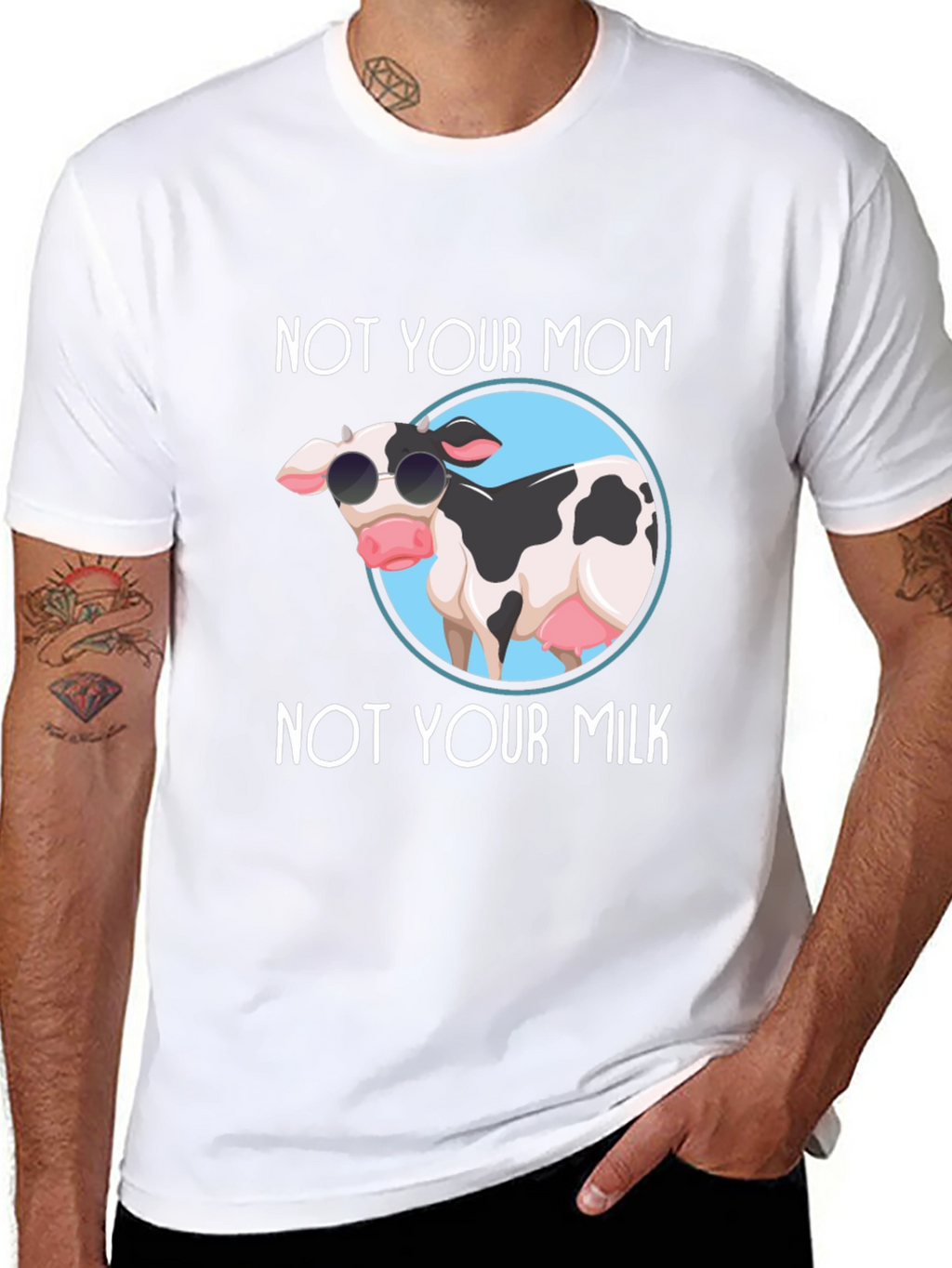 Not Your Mom Not Your Milk Black T-Shirt