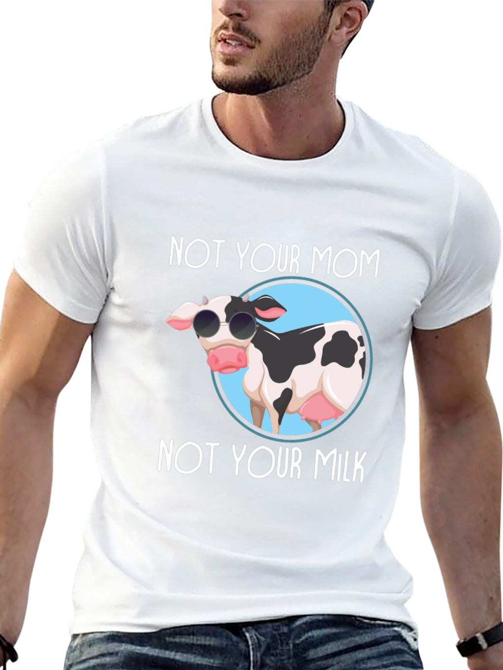 Not Your Mom Not Your Milk Black T-Shirt