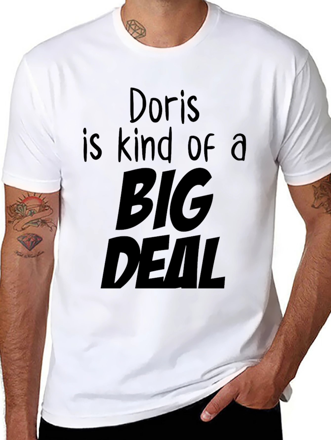 Doris is Kind of a Big Deal T-Shirt - Black Graphic Tee