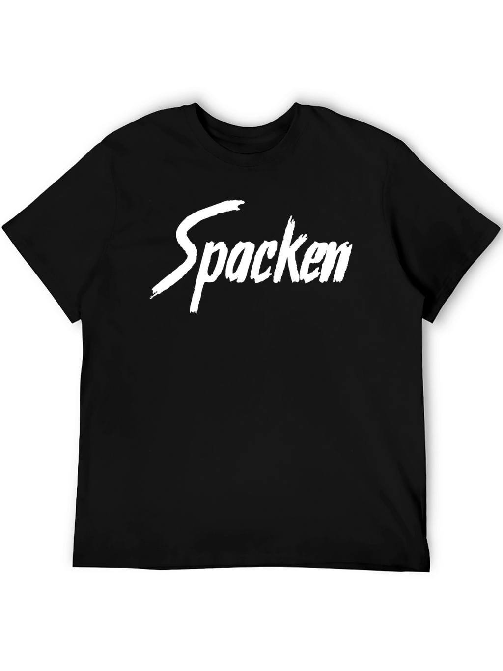 Mens Black T-Shirt - Spacken Graphic Tee