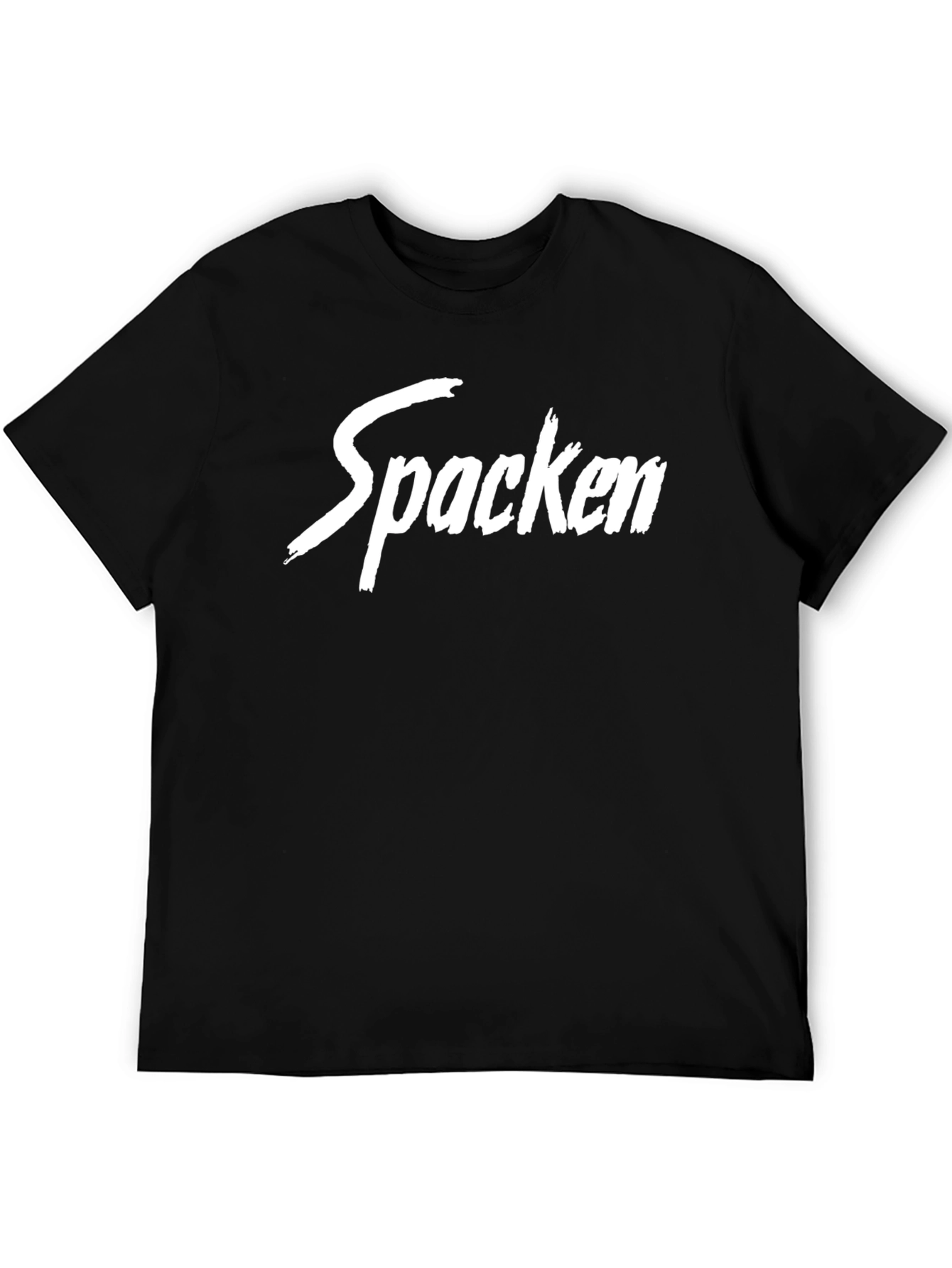 Mens Black T-Shirt - Spacken Graphic Tee