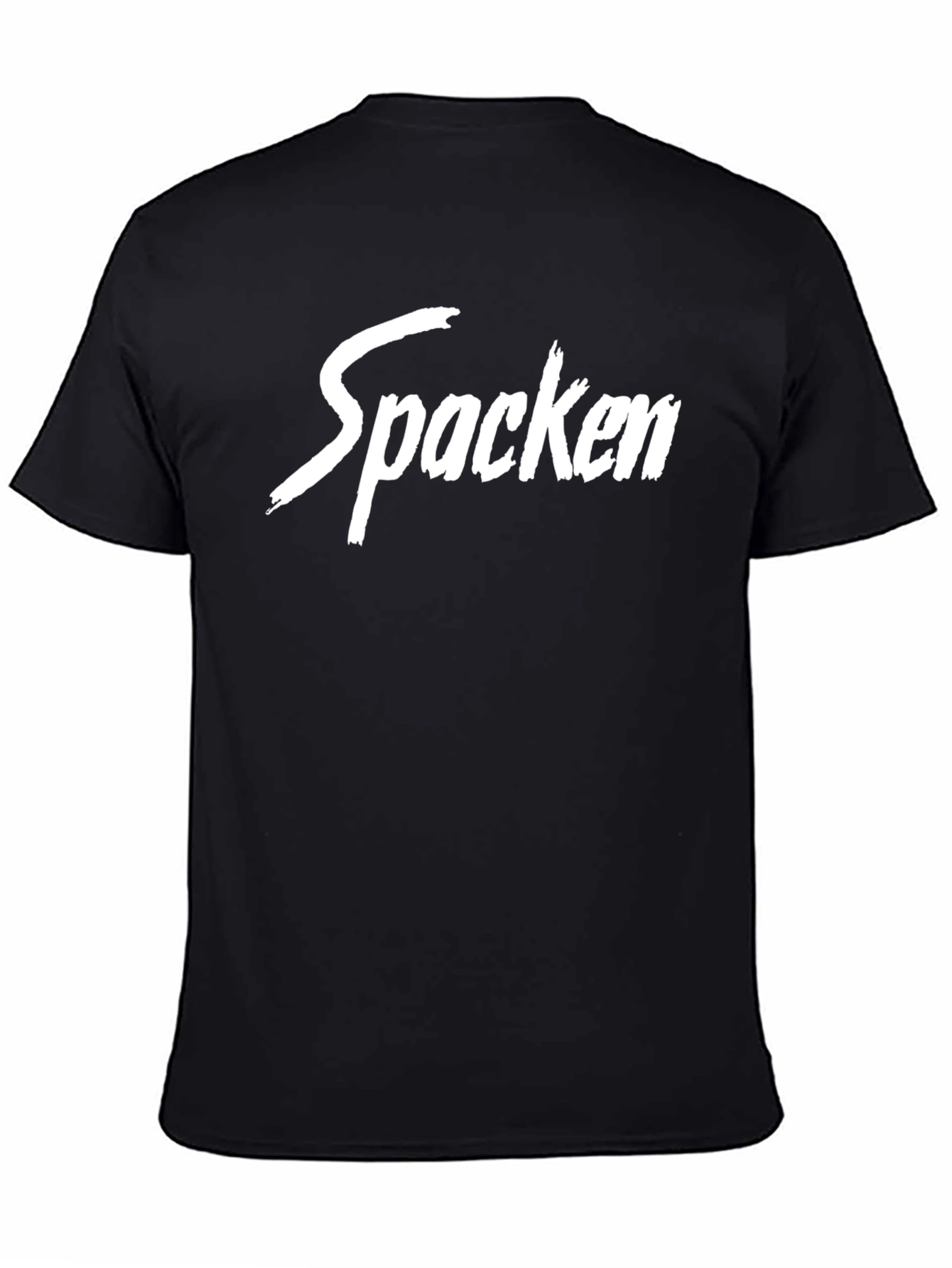 Mens Black T-Shirt - Spacken Graphic Tee