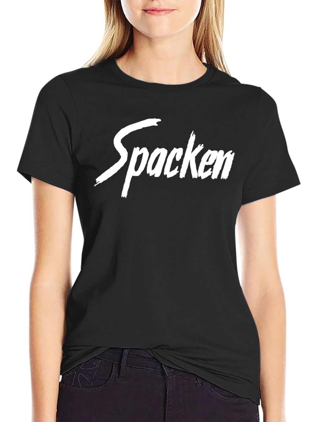 Mens Black T-Shirt - Spacken Graphic Tee