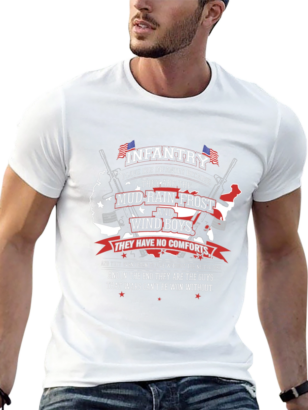 Infantry Mud-Rain-Frost Wind Boys T-Shirt