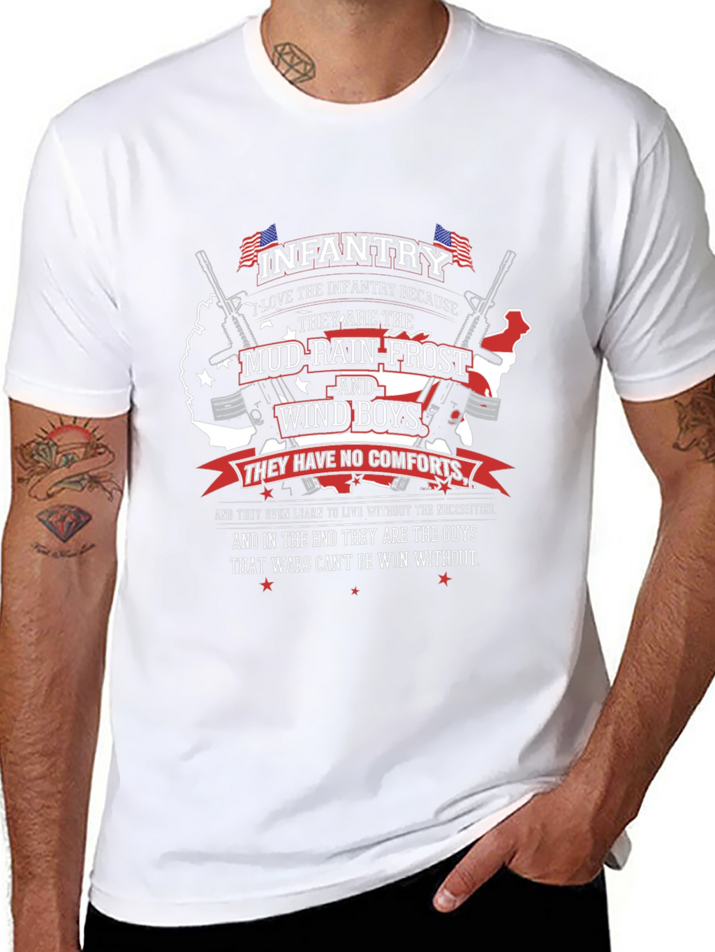 Infantry Mud-Rain-Frost Wind Boys T-Shirt