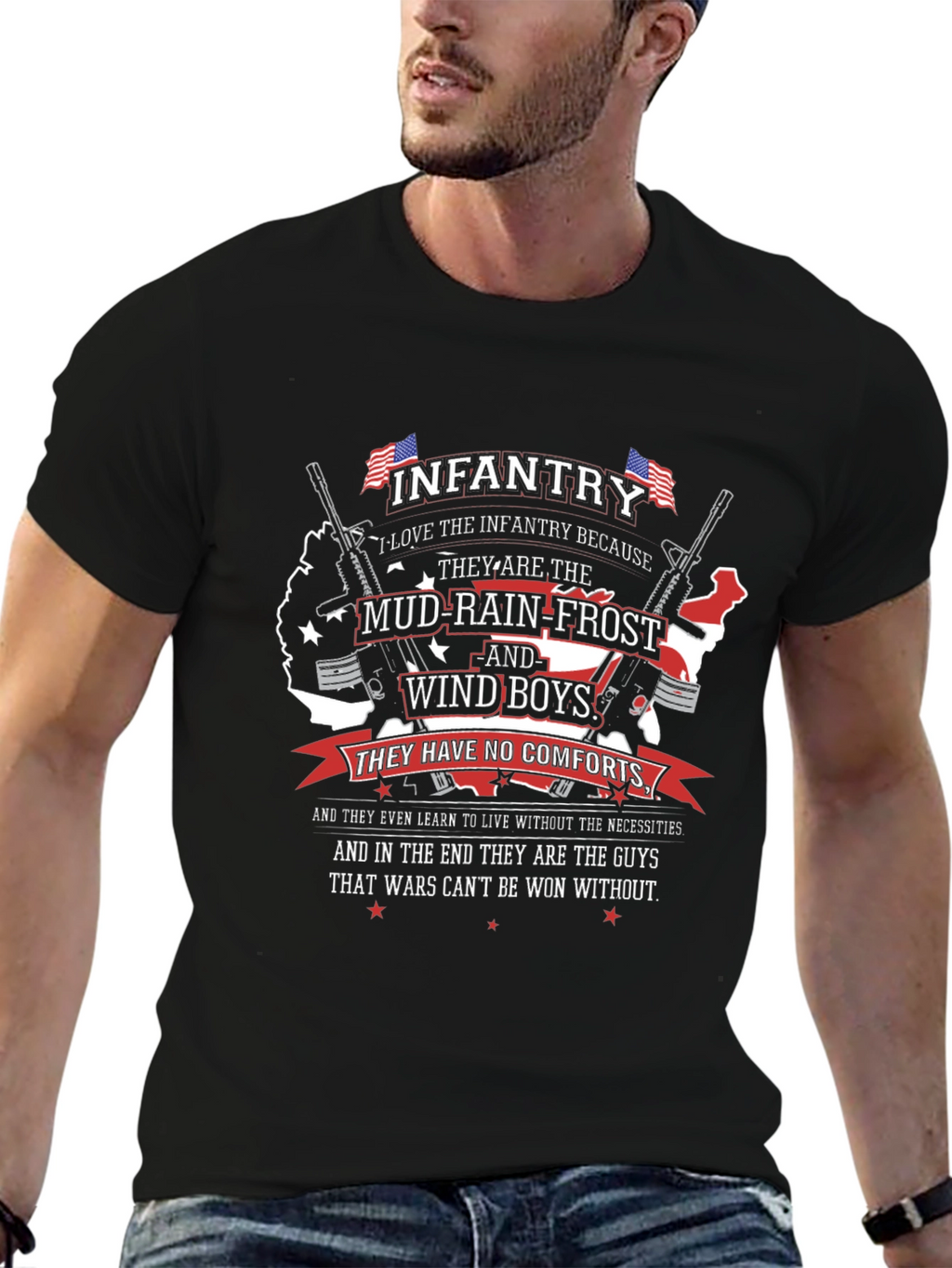 Infantry Mud-Rain-Frost Wind Boys T-Shirt