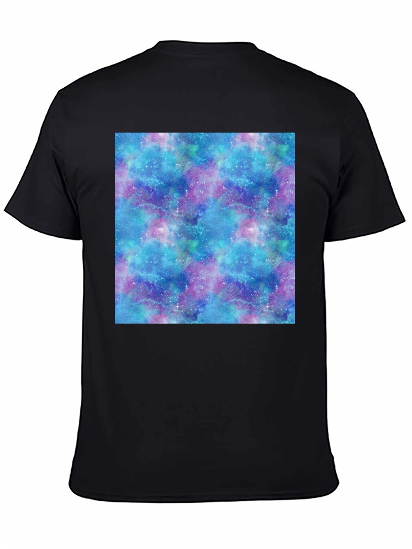 Galaxy Print Black T-Shirt