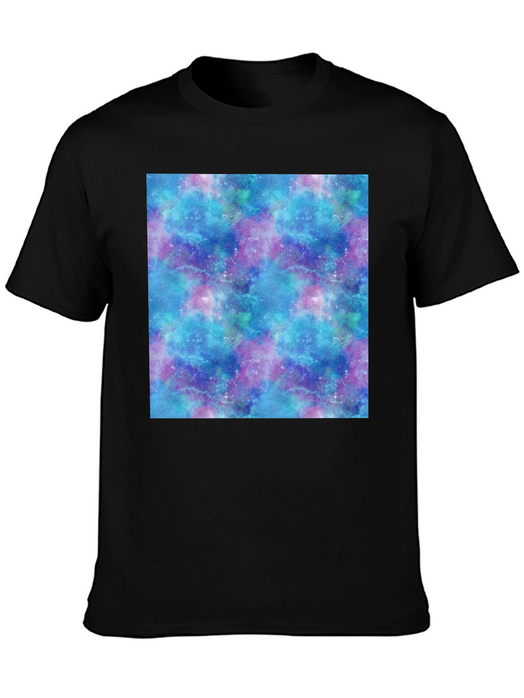Galaxy Print Black T-Shirt
