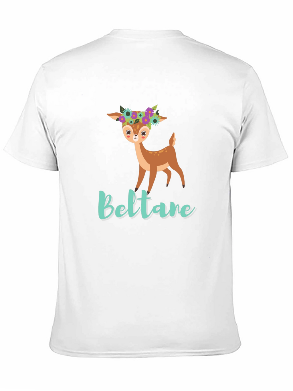 Cute Deer Floral T-Shirt - Beltane Design