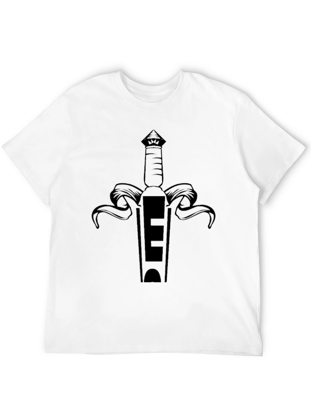 Black Sword Graphic T-Shirt - Edgy Design