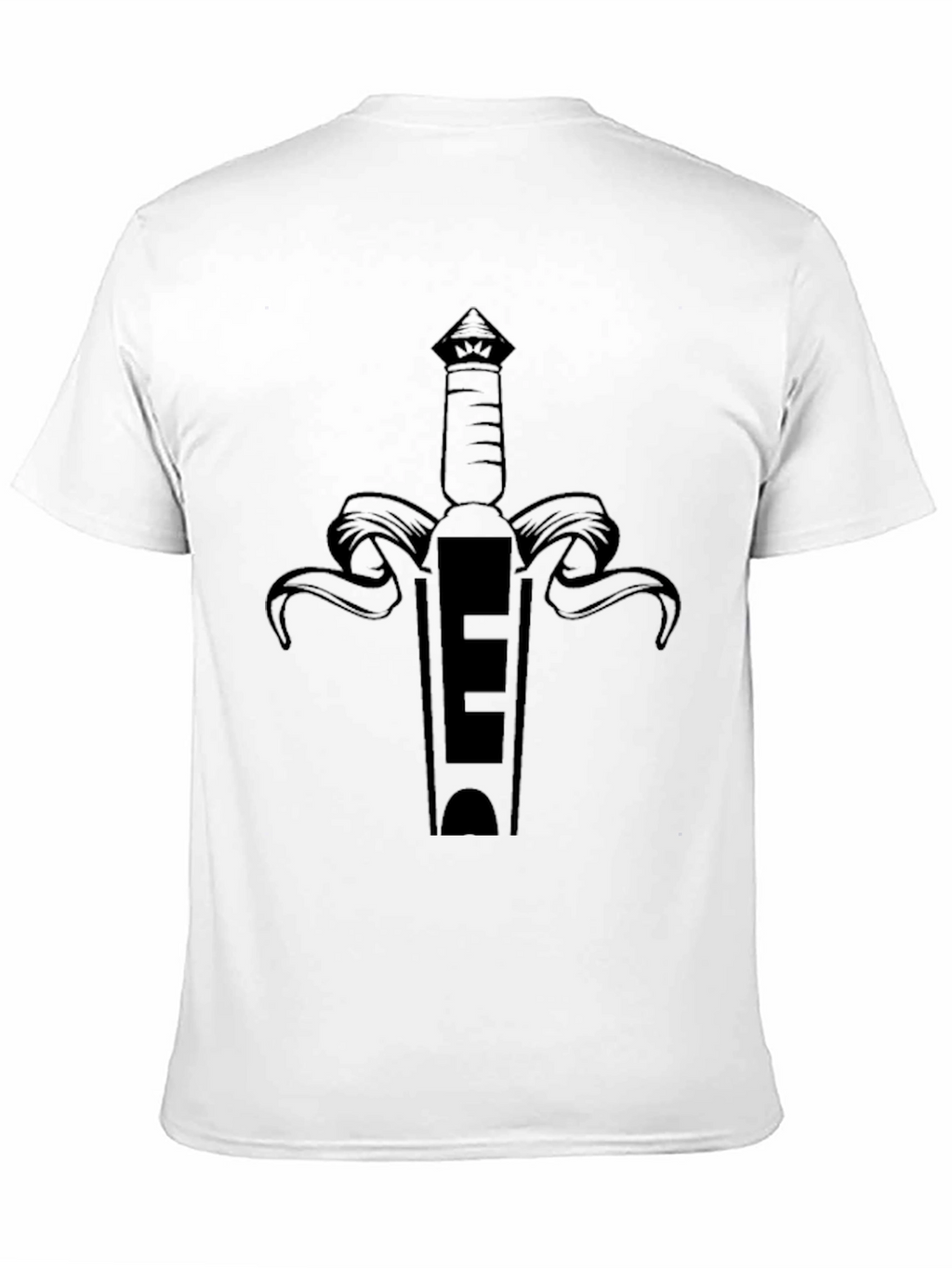 Black Sword Graphic T-Shirt - Edgy Design