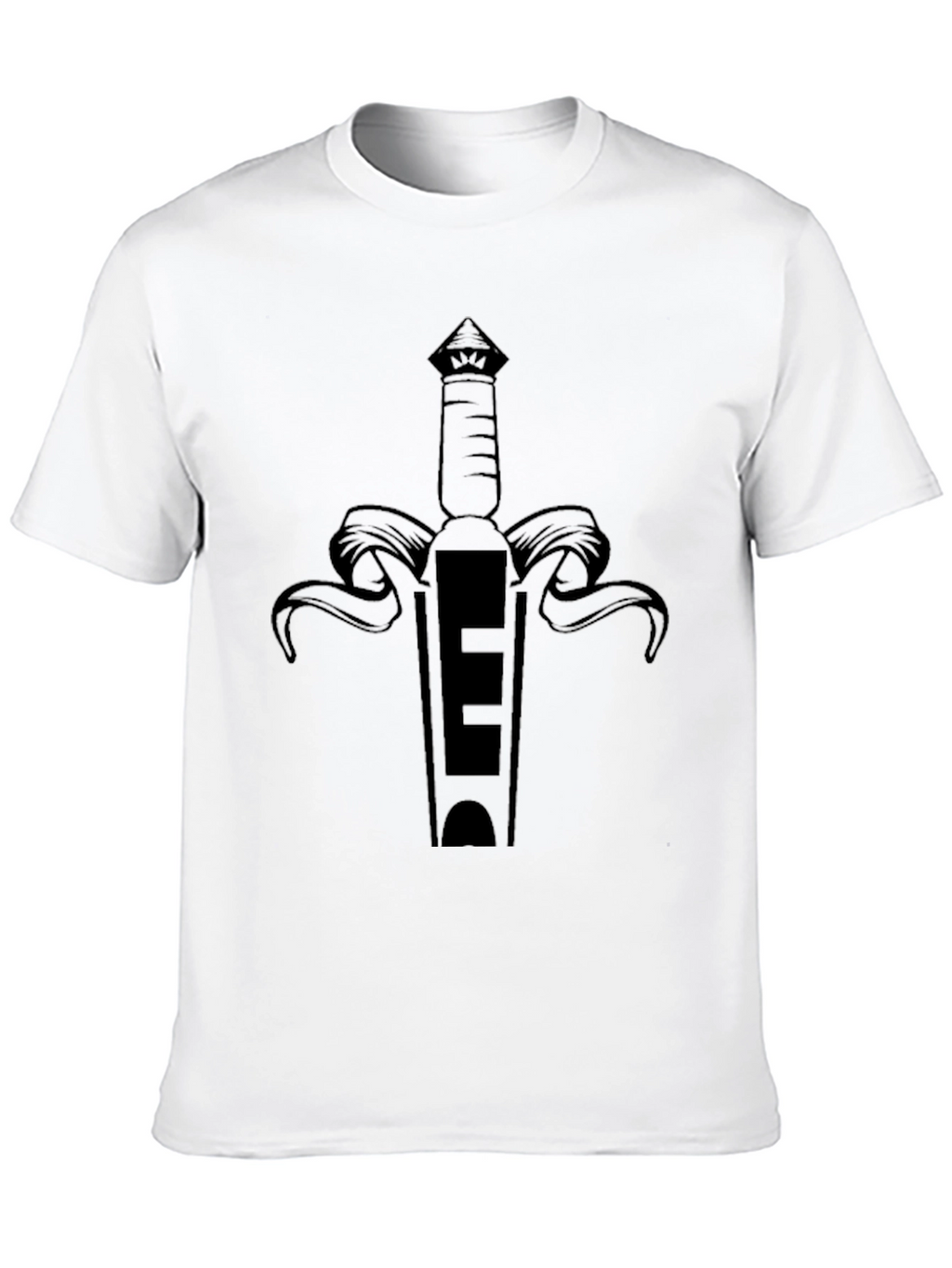 Black Sword Graphic T-Shirt - Edgy Design