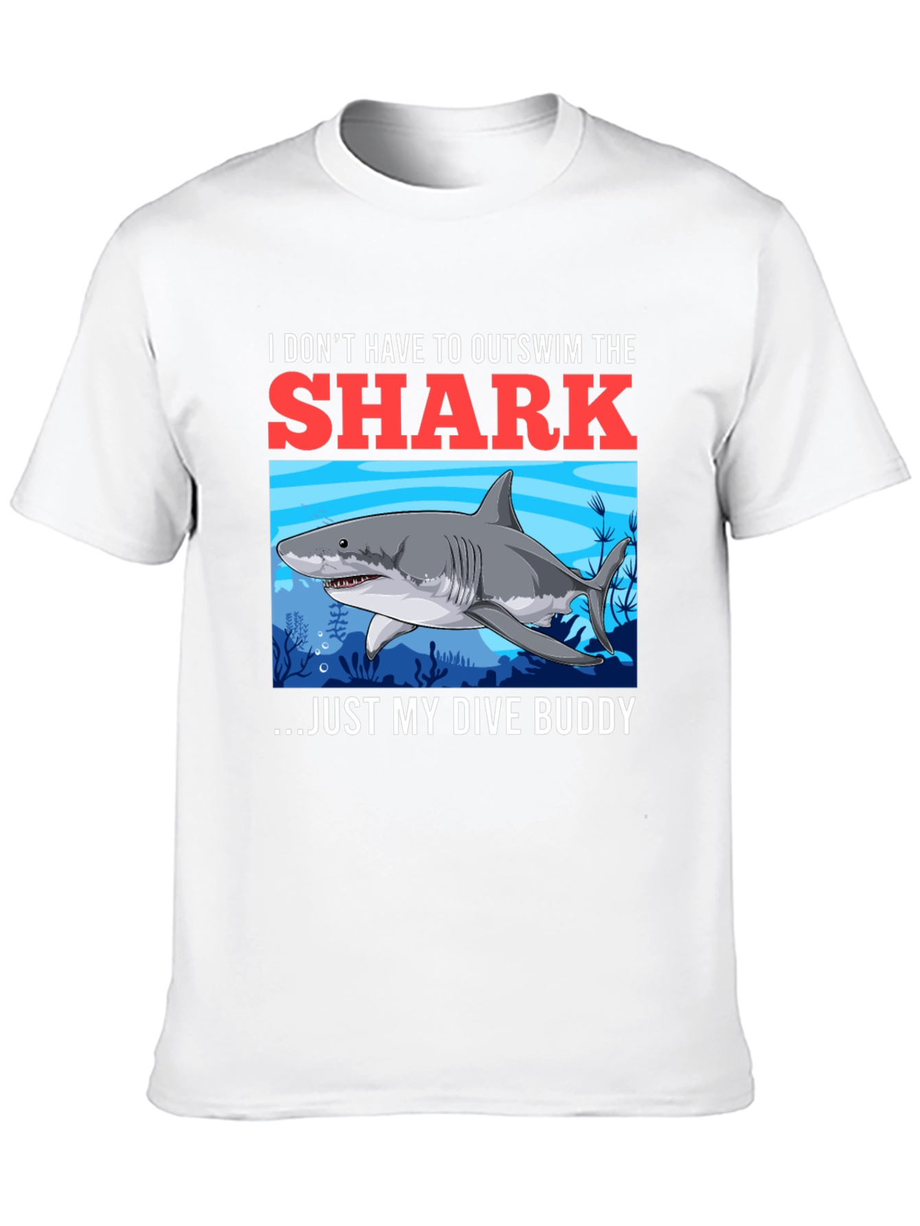 Shark Dive Buddy T-Shirt - Diver Humor Tee