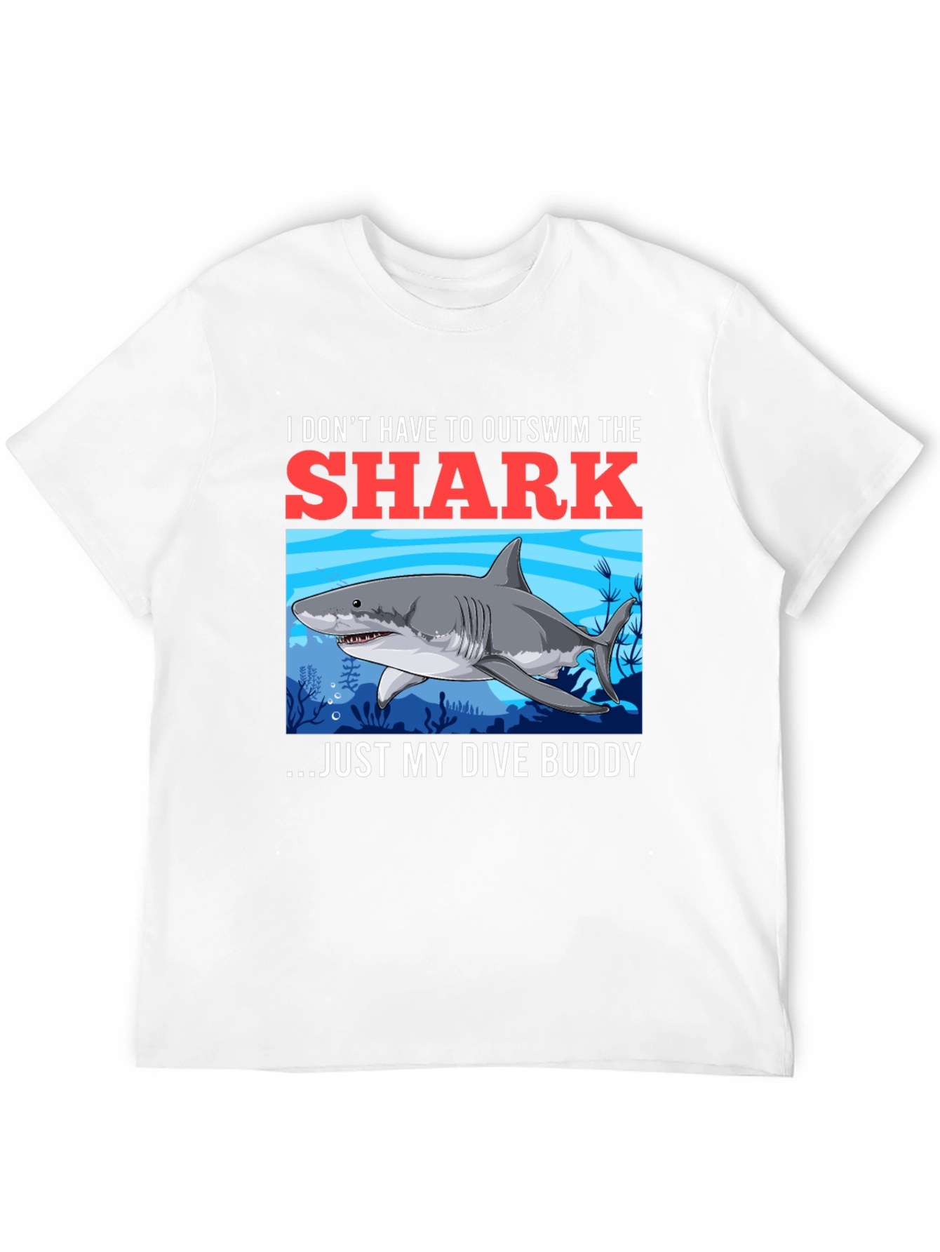 Shark Dive Buddy T-Shirt - Diver Humor Tee
