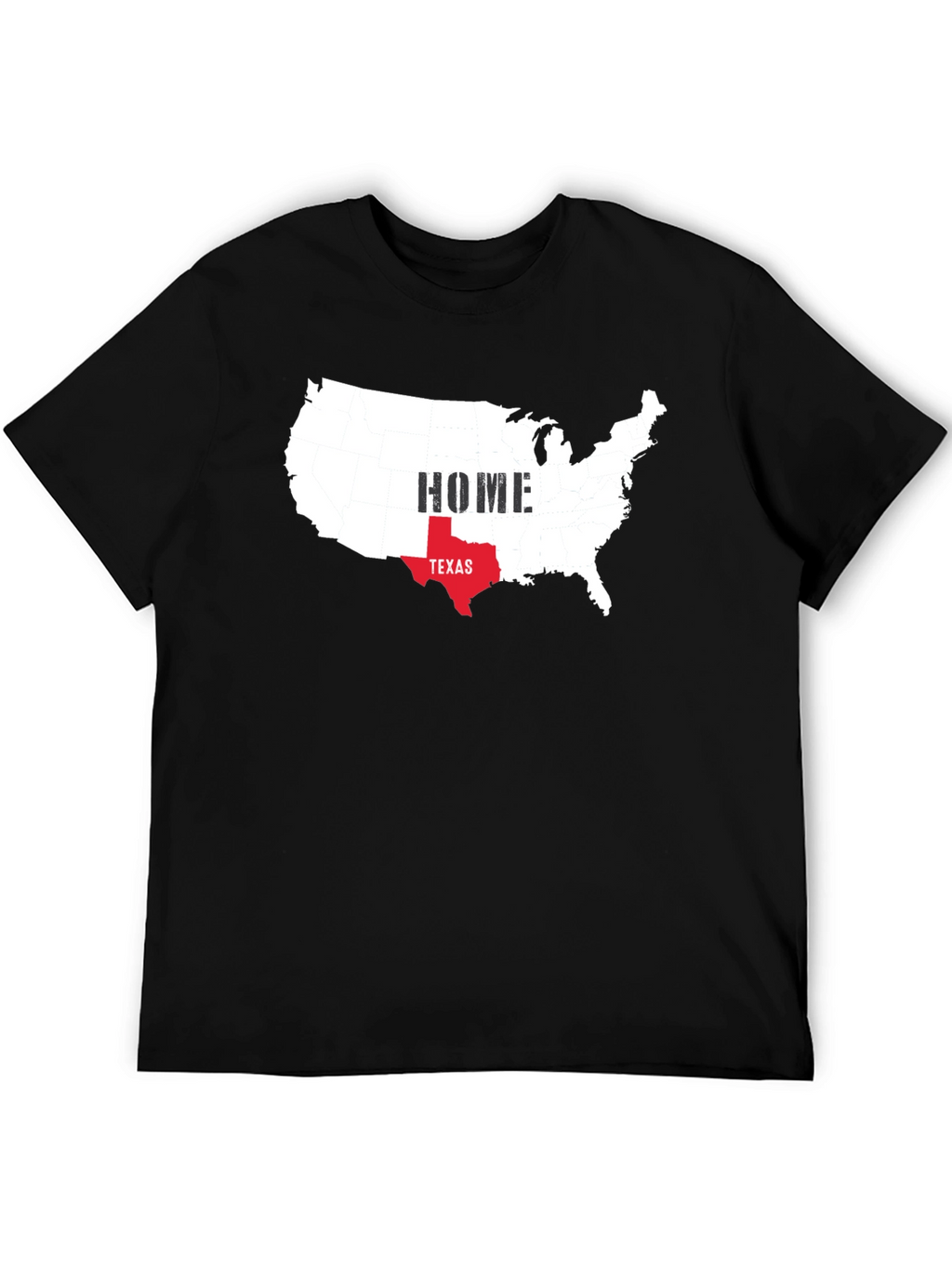 Texas Home USA Map Graphic Tee
